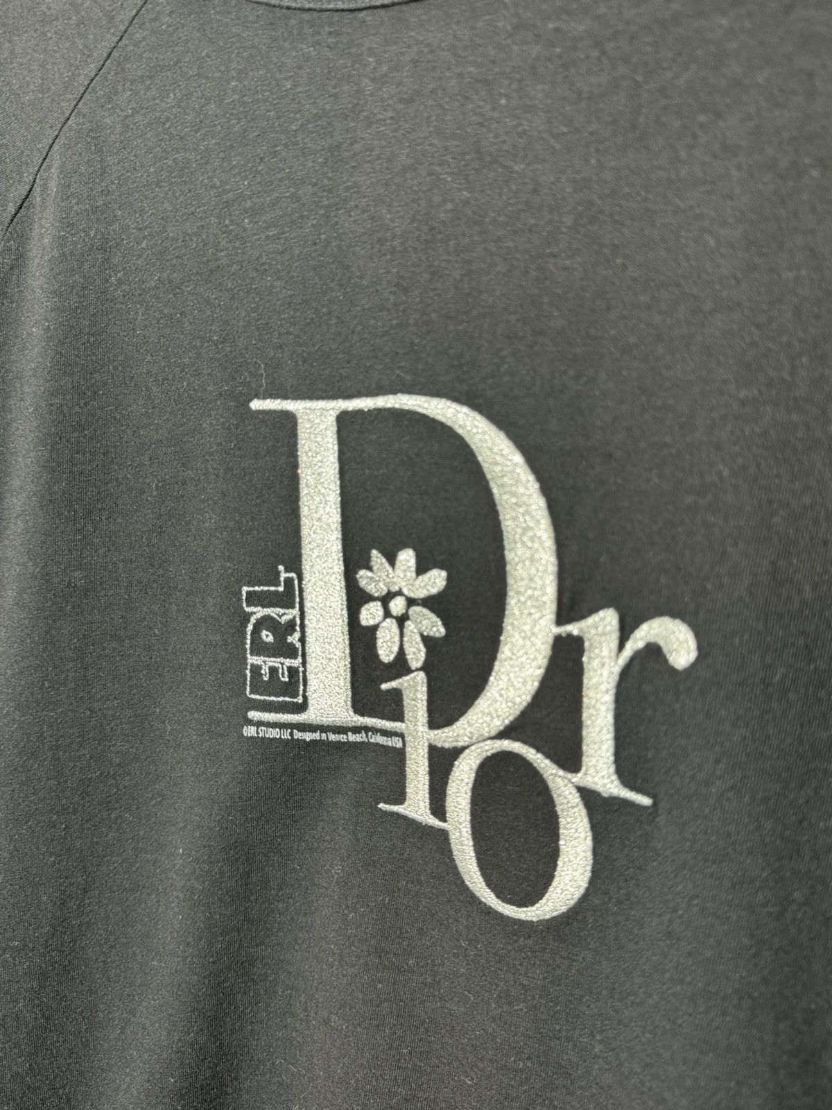 Dior × ERL Dior ERL Studio Embroidered Logo Black Tee - Large Size US L / EU 52-54 / 3 - 3 Thumbnail