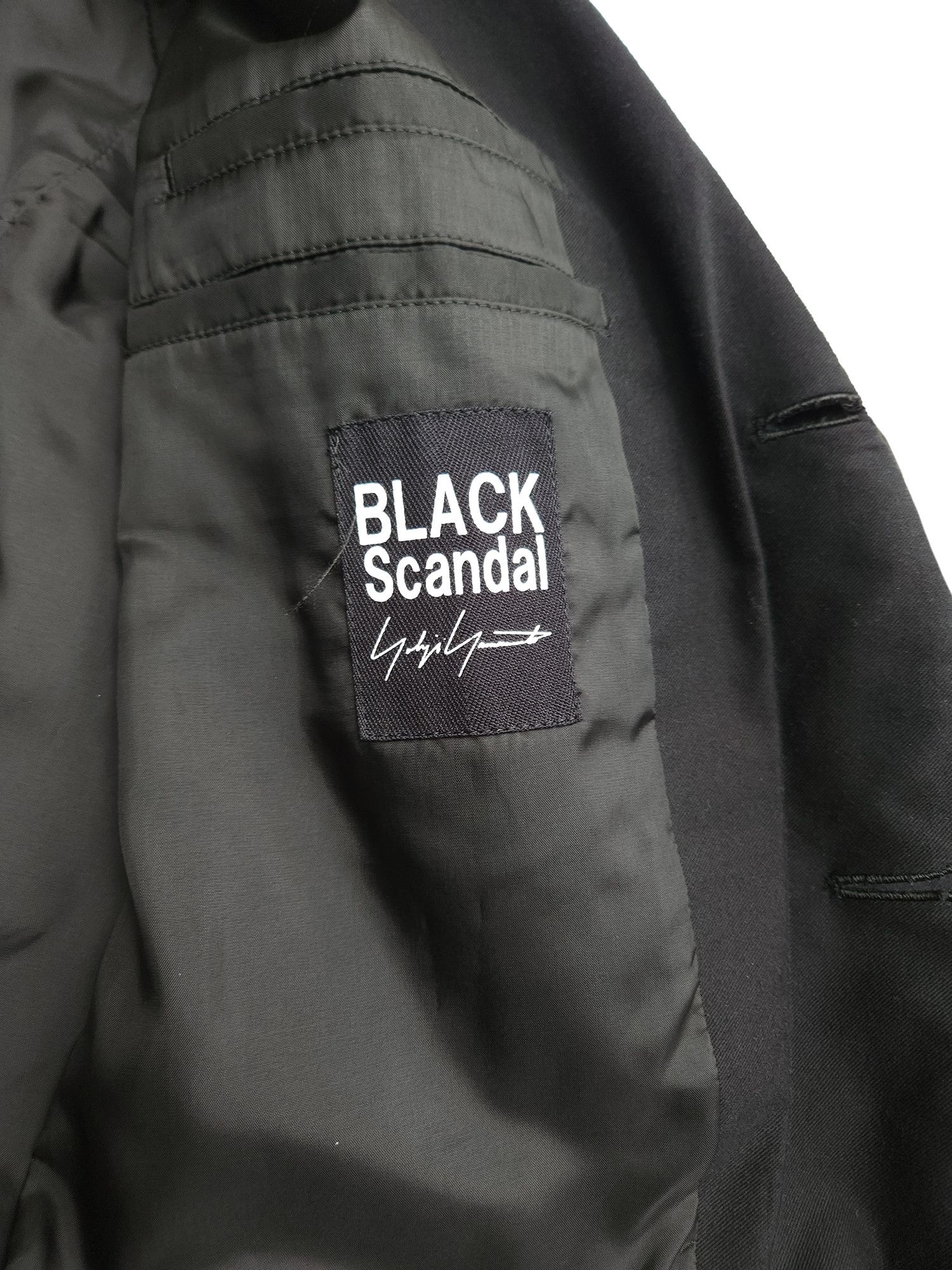 Yohji Yamamoto BLACK Scandal Yohji Yamamoto Back Pleats Cotton Jacket Size US M / EU 48-50 / 2 - 5 Thumbnail
