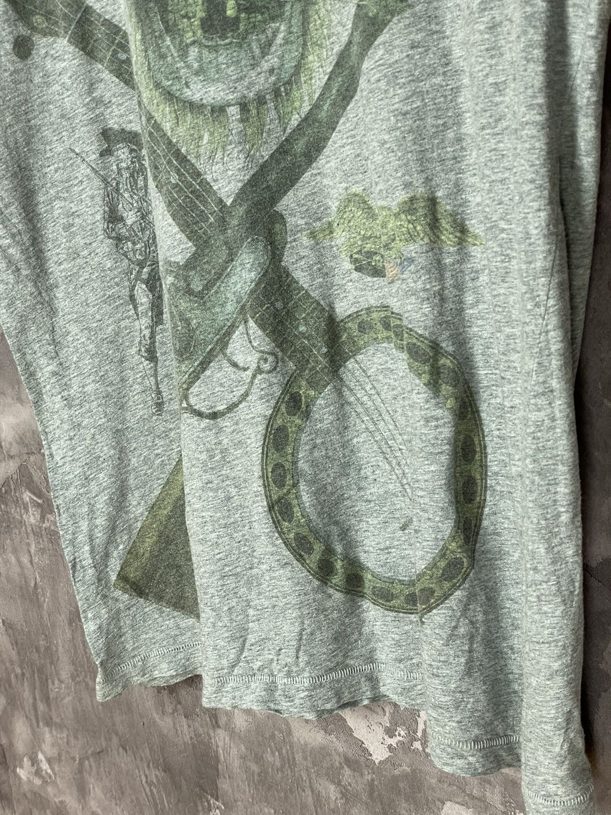 Allsaints × Vintage T-shirt Vintage Allsaints Distressed Faded Art Graffiti Rare Size US M / EU 48-50 / 2 - 7 Thumbnail
