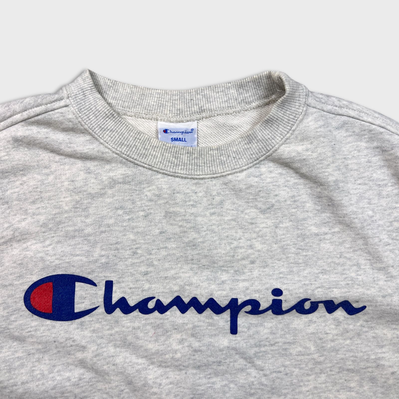 Champion × Vintage Champion Sweatshirt Gray Athletic Script Pullover Crewneck Size S / US 4 / IT 40 - 2 Thumbnail