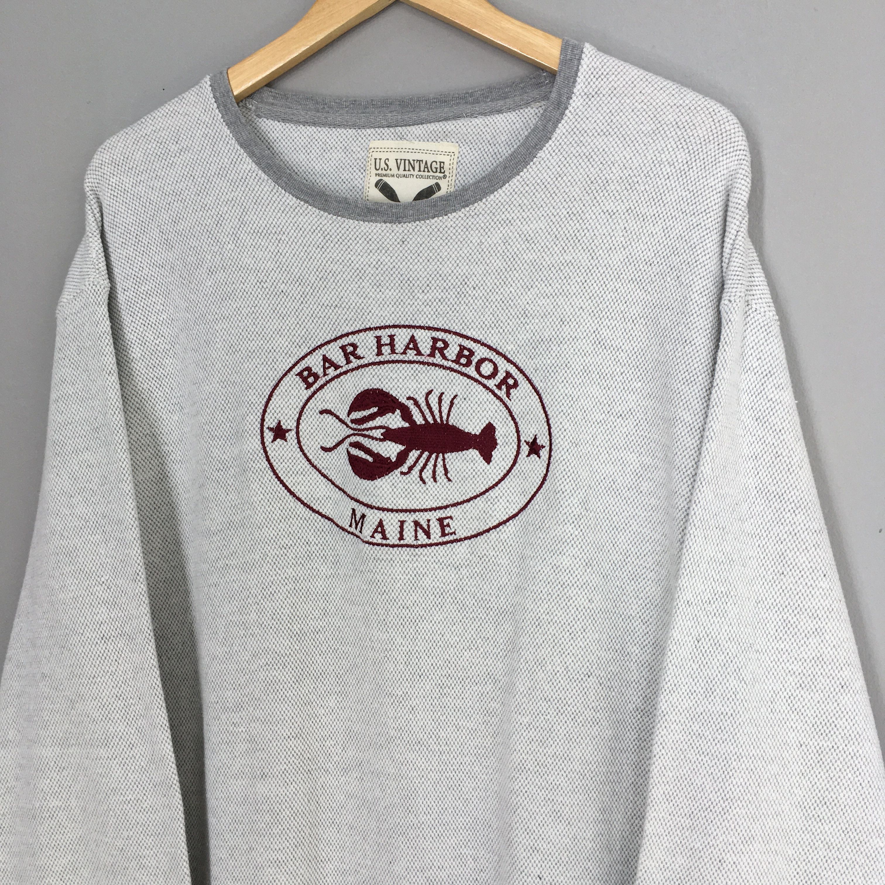 Vintage Vintage Bar Harbor Maine State Gray Sweatshirt Large Size US L / EU 52-54 / 3 - 4 Thumbnail
