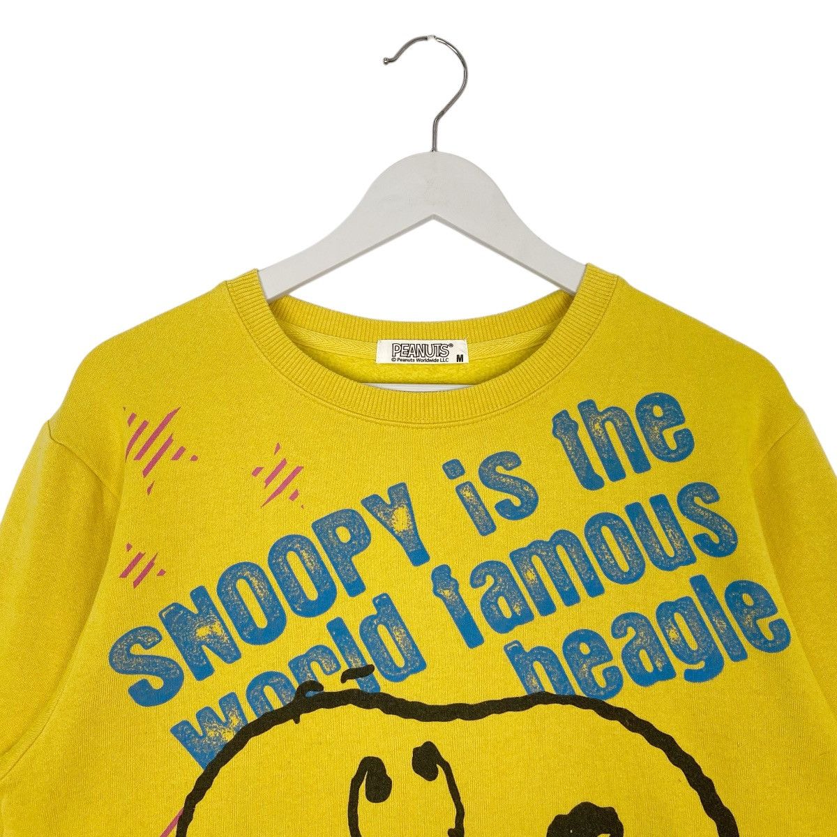 Vintage Vintage Peanuts Snoopy Yellow Big Logo Pullover Jumper SizeM Size US M / EU 48-50 / 2 - 4 Thumbnail