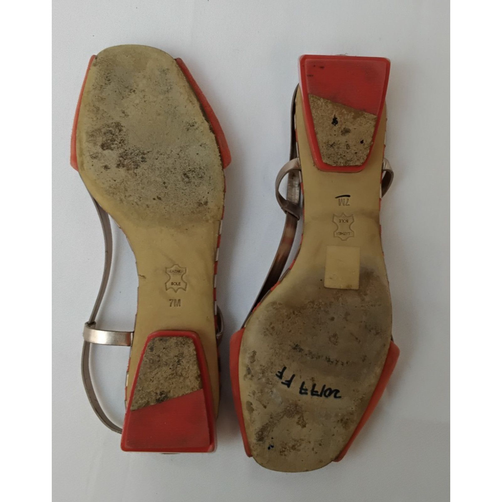 Tory Burch Tory Burch Strappy Slingback Sandals Women's 7 Orange Suede Size US 7 / IT 37 - 14 Thumbnail