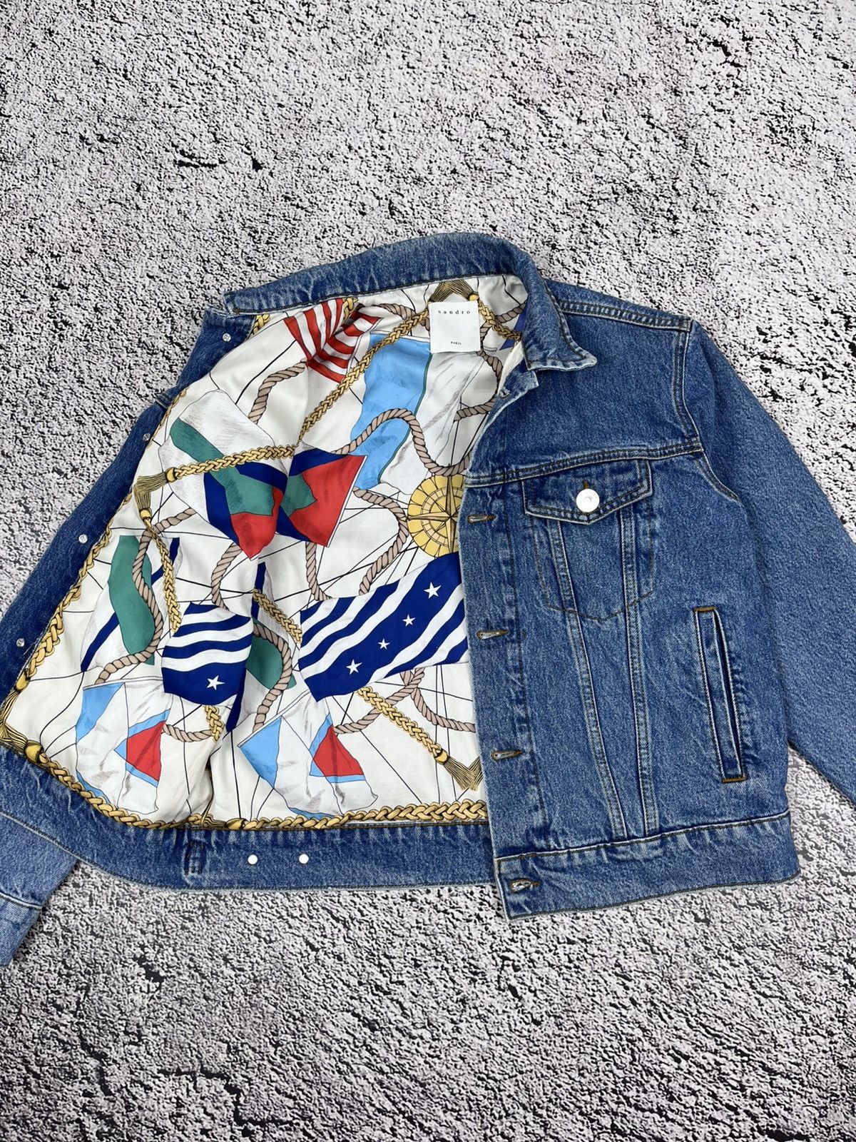 Sandro SANDRO Sandro Victoire Denim Jacket Women's (EU) 36 Size M / US 6-8 / IT 42-44 - 1 Thumbnail