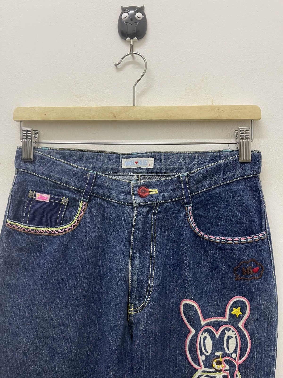 Angel Blue Rare Vintage ANGEL BLUE Yoshitomo Nara Style Size 27" / US 4 / IT 40 - 5 Thumbnail