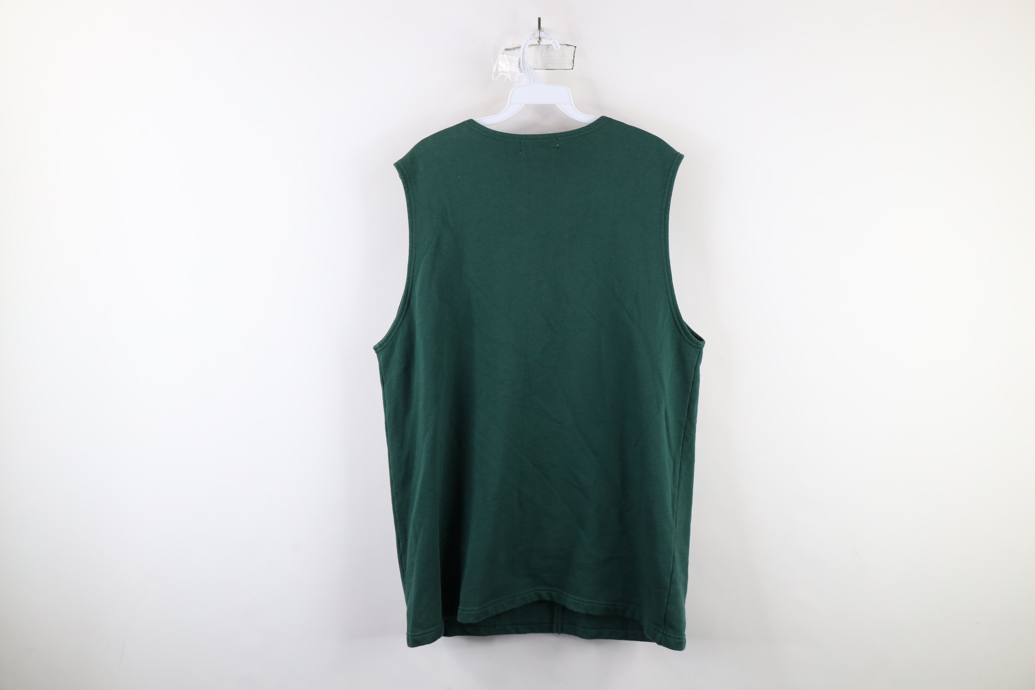 Vintage Vintage 90s Streetwear Baggy Toggle Button Vest Sweatshirt Size L / US 10 / IT 46 - 8 Thumbnail