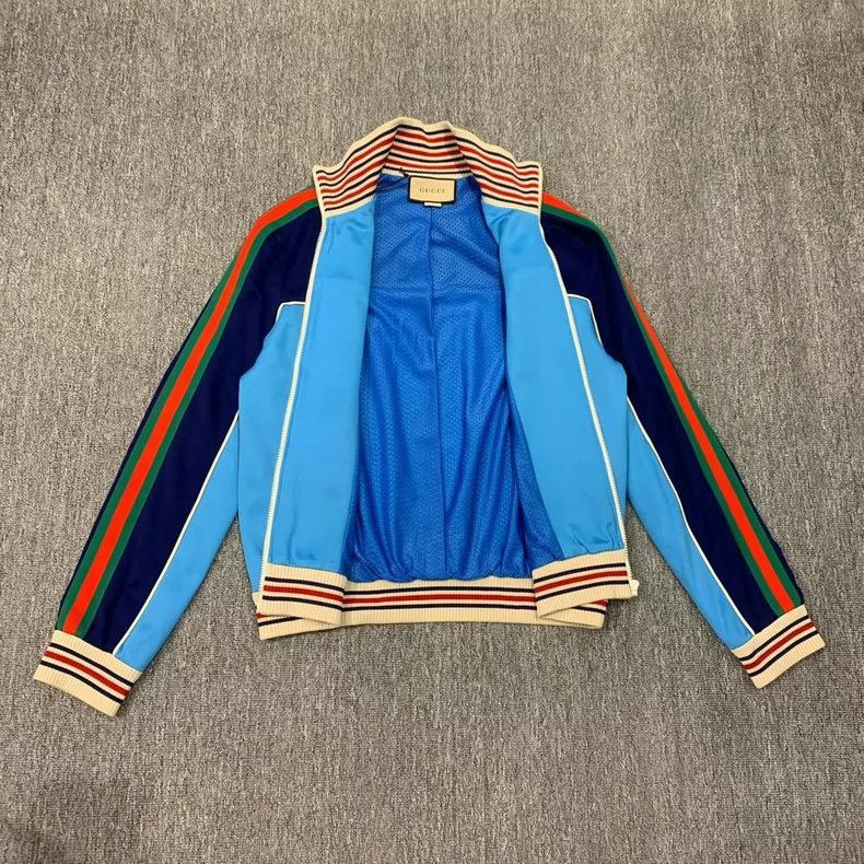 Gucci Gucci Blue Side Stripe Logo Jacket- Size US L / EU 52-54 / 3 - 4 Thumbnail