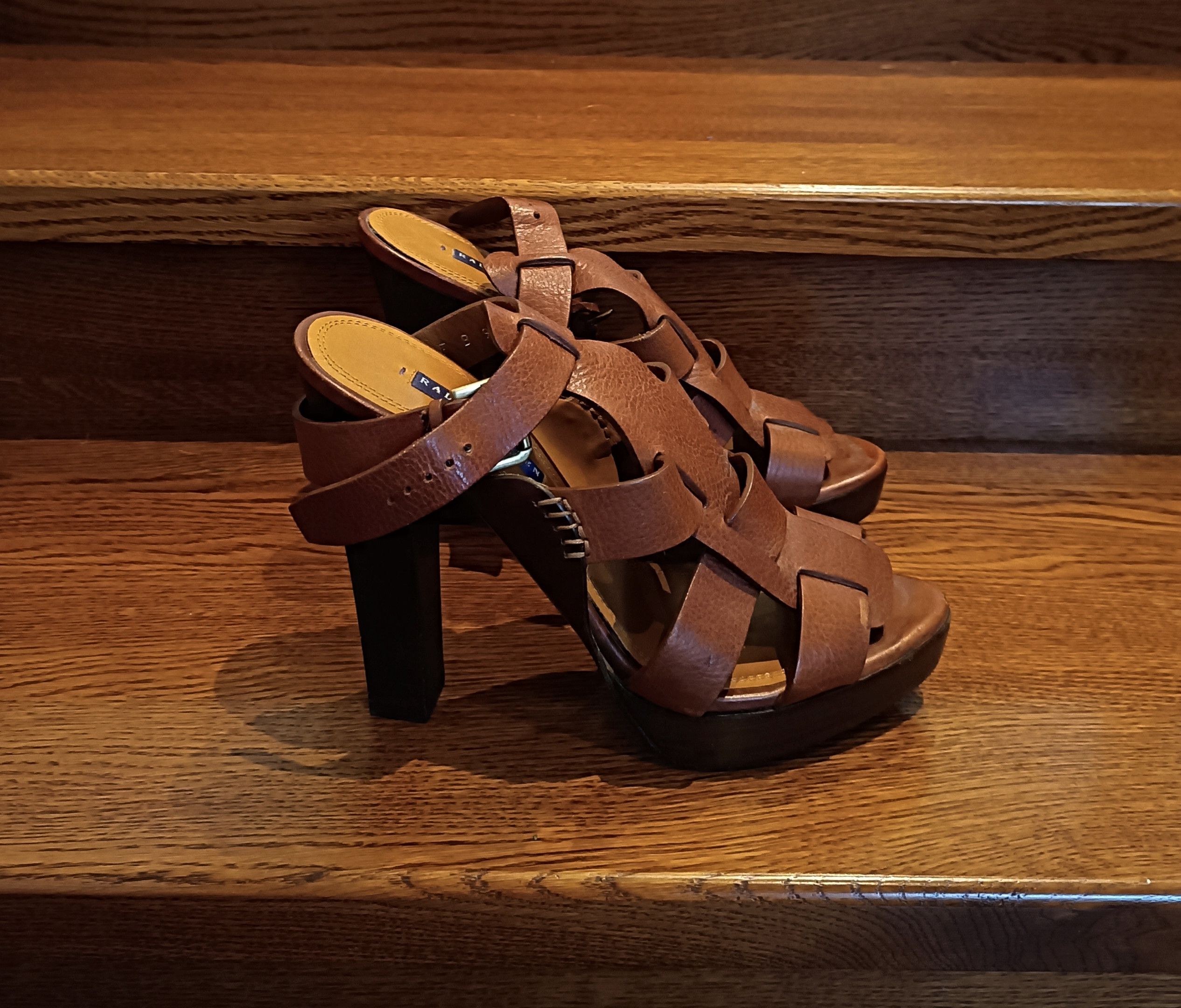 Leather × Ralph Lauren × Ralph Lauren Purple Label Polo Ralph Lauren Purple Label Vachetta Sandals Leather Size US 9.5 / IT 39.5 - 3 Thumbnail