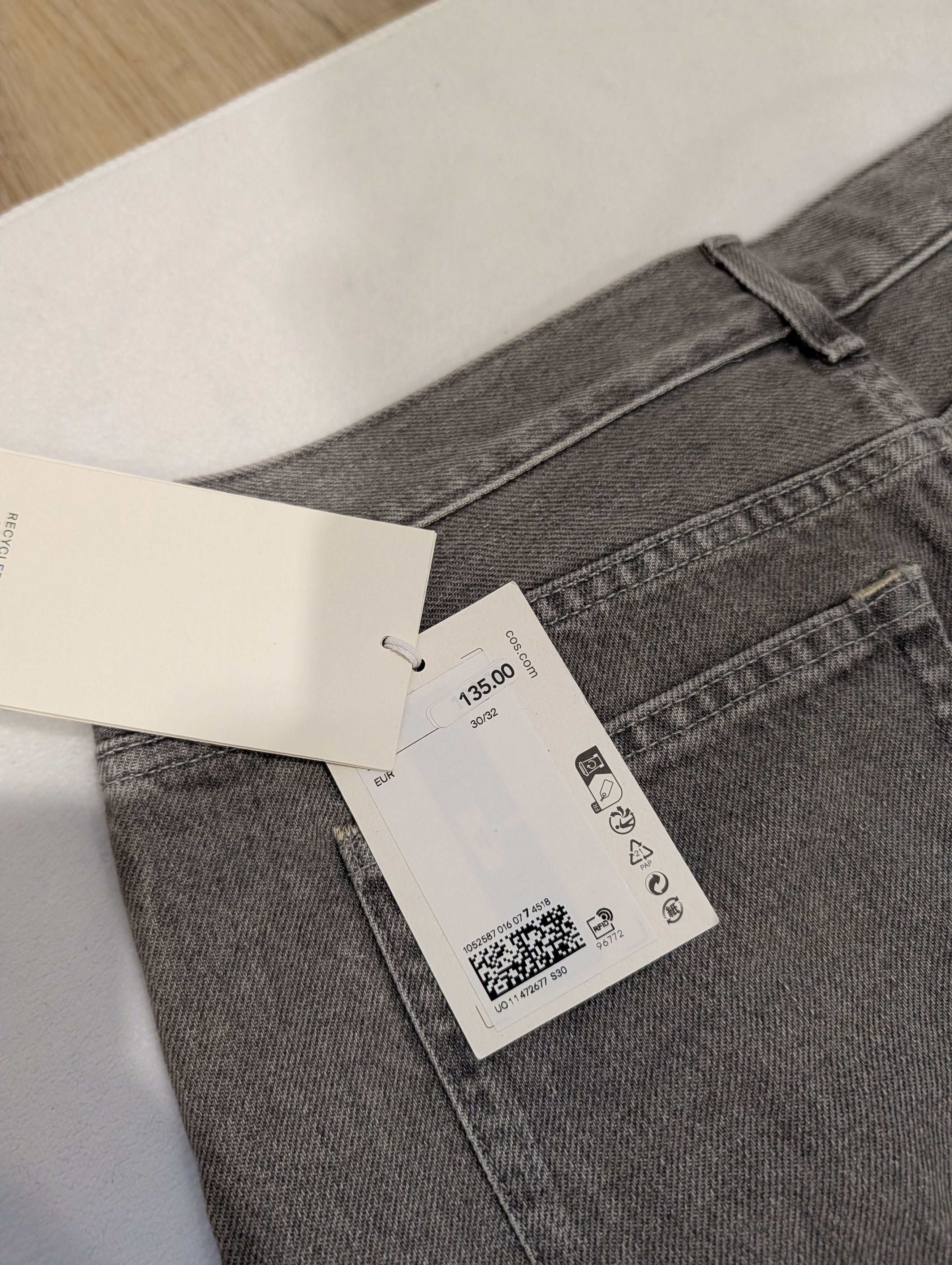 Cos COS regular fit mid-gray denim Size US 30 / EU 46 - 8 Thumbnail