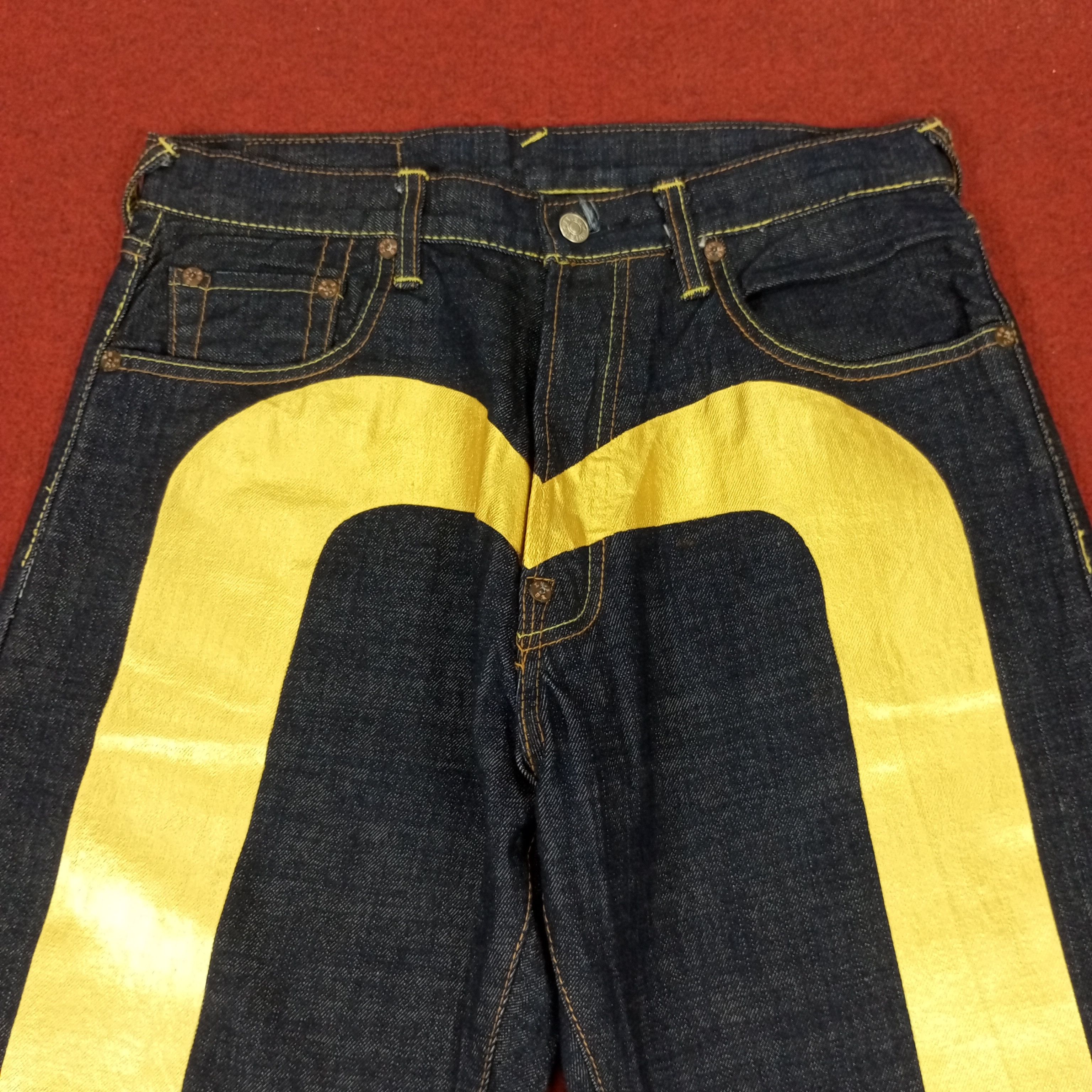 Japanese Brand × Vintage Evisu Japanese Brand Custom Daicock Streetwear Style Jeans Size US 31 - 2 Thumbnail