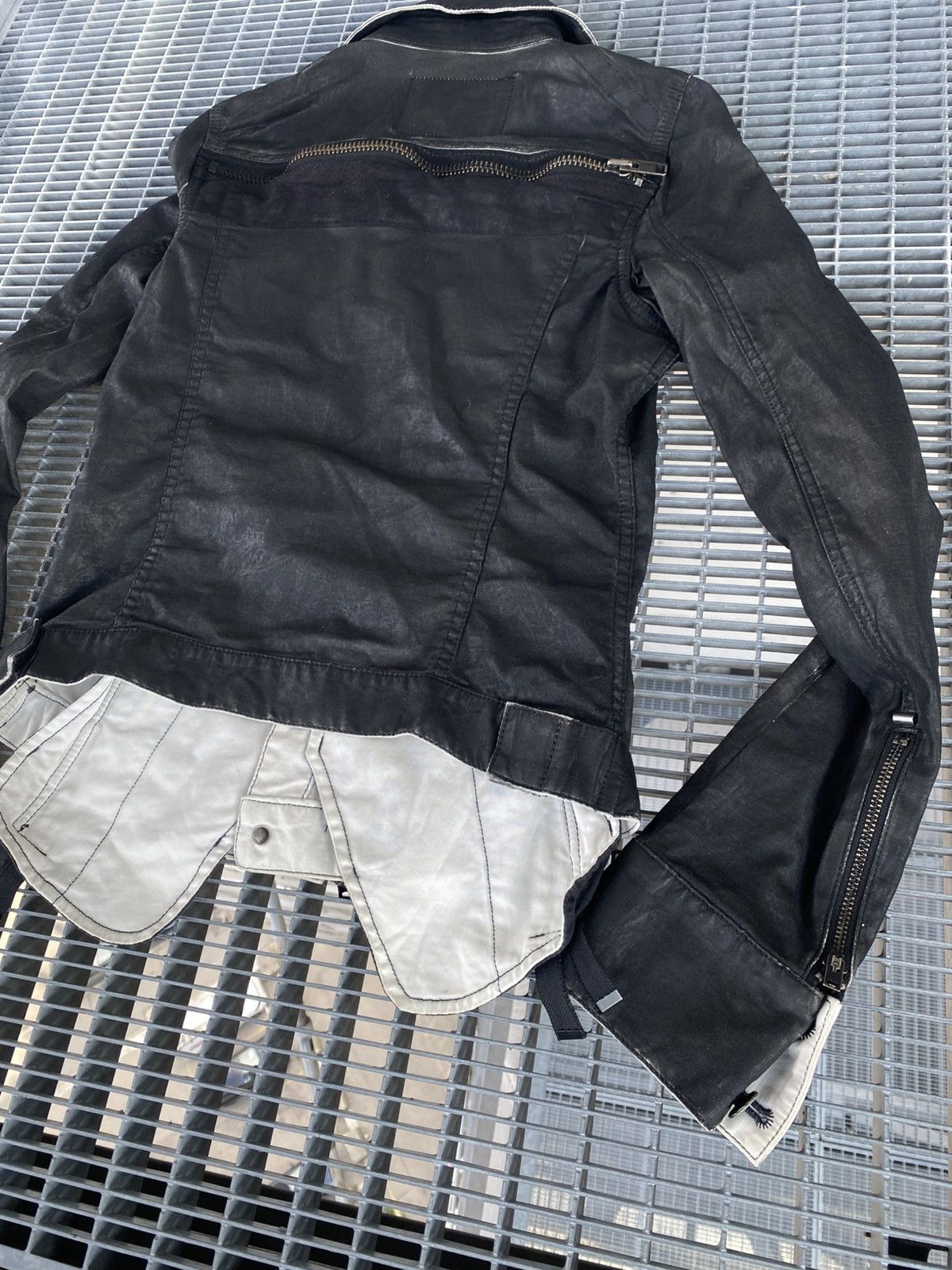Le Grande Bleu (L.G.B.) Le Grande Bleu LGB Multizip Raw Wax Big Back Zip Jacket Size US S / EU 44-46 / 1 - 17 Thumbnail