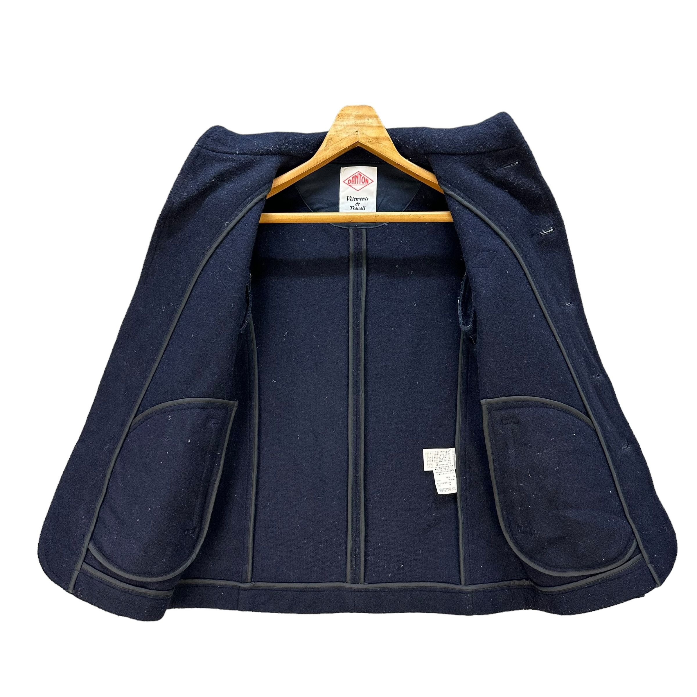 Danton DANTON Made in Japan Navy Blue Wool Coat Jacket #A39-0888 Size US S / EU 44-46 / 1 - 7 Thumbnail