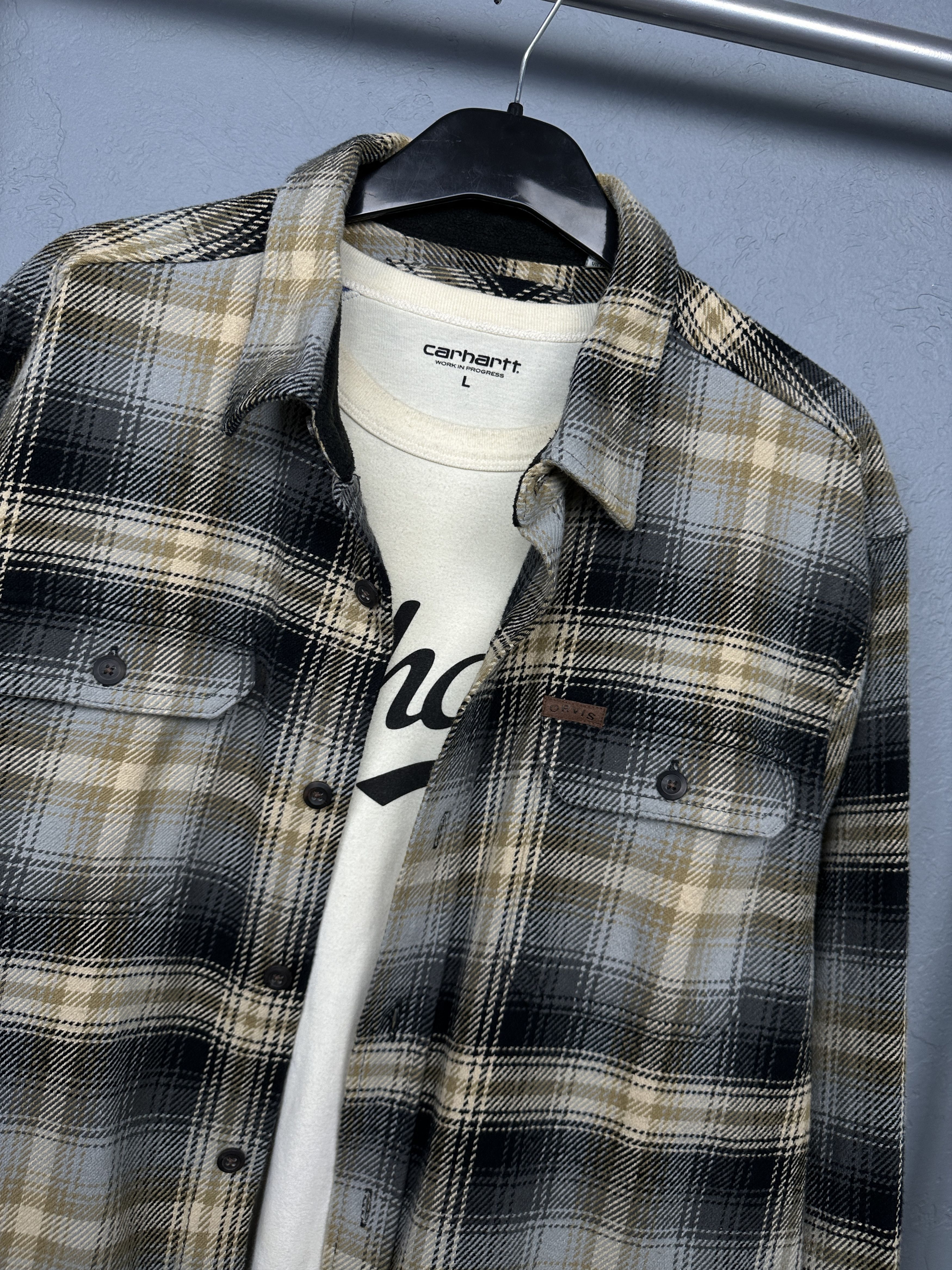 Orvis Orvis Mens Flannel Plaid Shirt Size US L / EU 52-54 / 3 - 2 Thumbnail