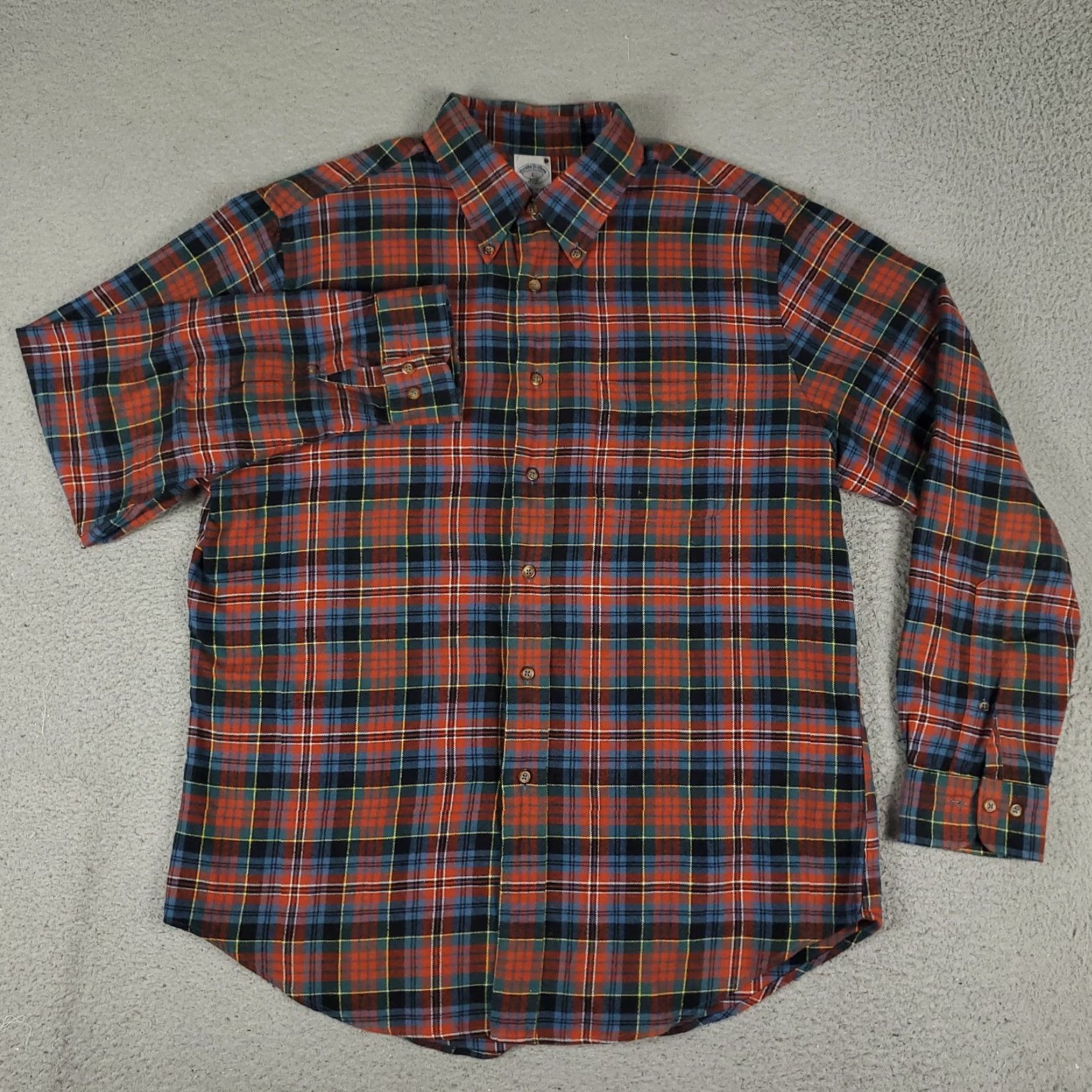Brooks Brothers Brooks Brothers Shirt Mens L Red Blue Plaid Flannel Button-Up Long Sleeve Cotton Button-Down Collar Regular Fit Classic Preppy Mens Size US L / EU 52-54 / 3 - 2 Thumbnail
