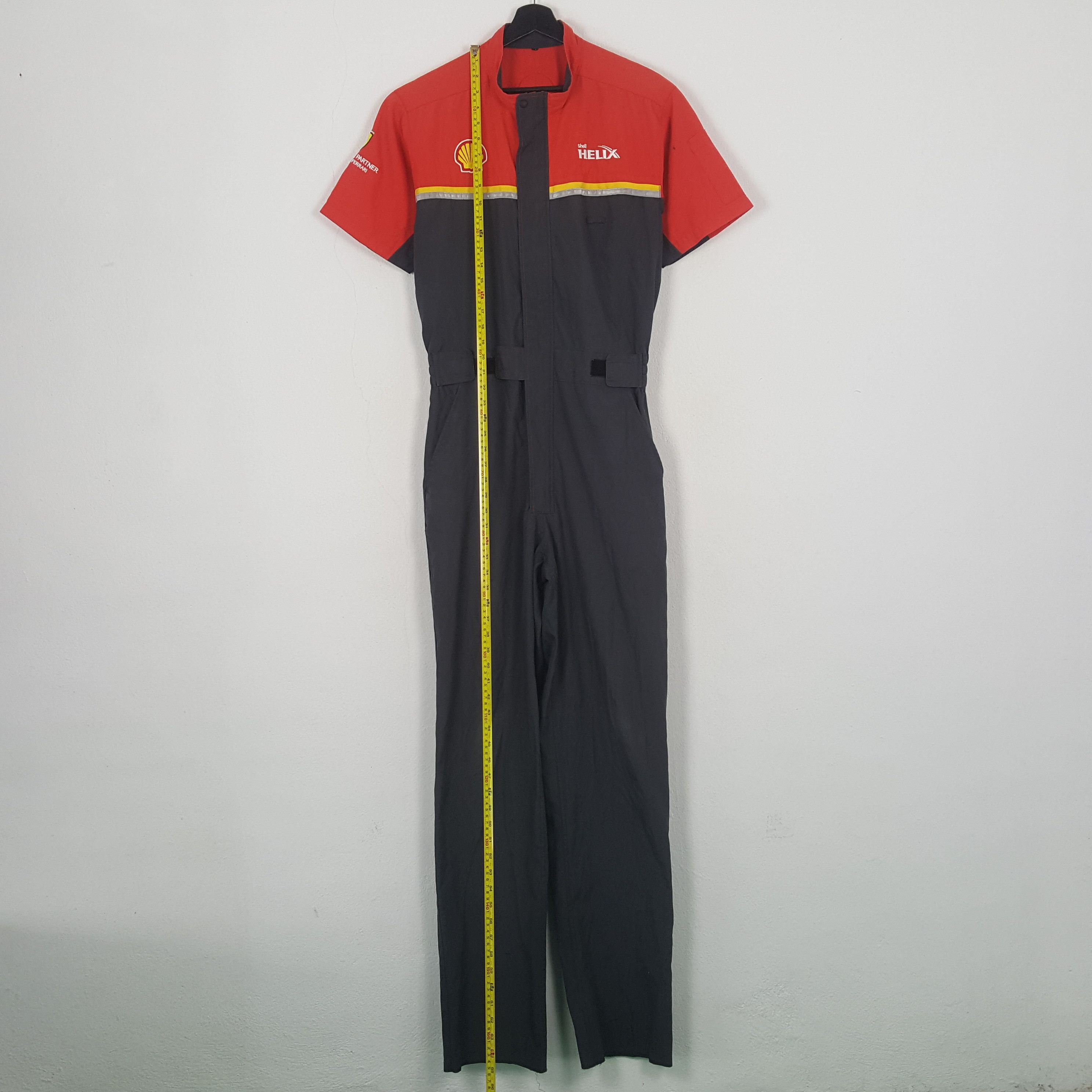 Vintage Shell Helix Motorsports Workwear Coverall Jacket C296N16 Size US M / EU 48-50 / 2 - 7 Thumbnail
