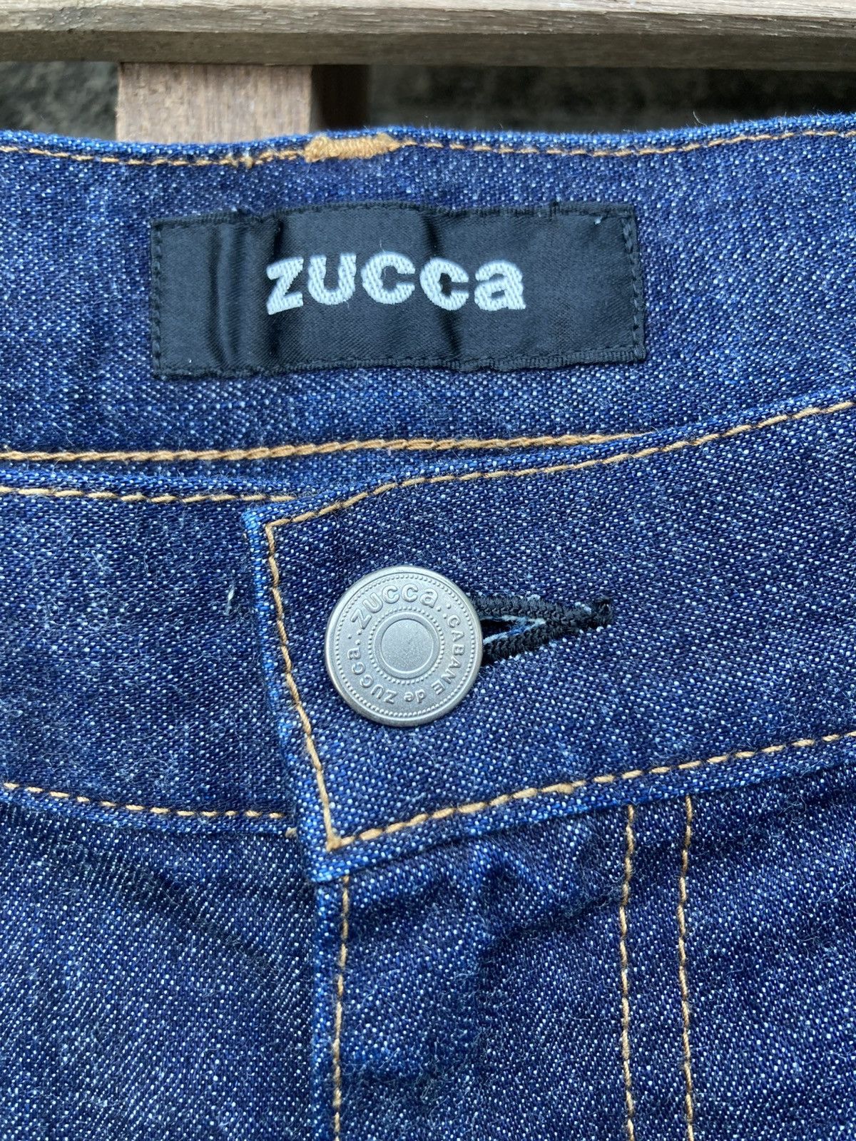 Zucca Archive Zucca Straight Drop Crotch Blue Jeans Size US 29 - 8 Thumbnail