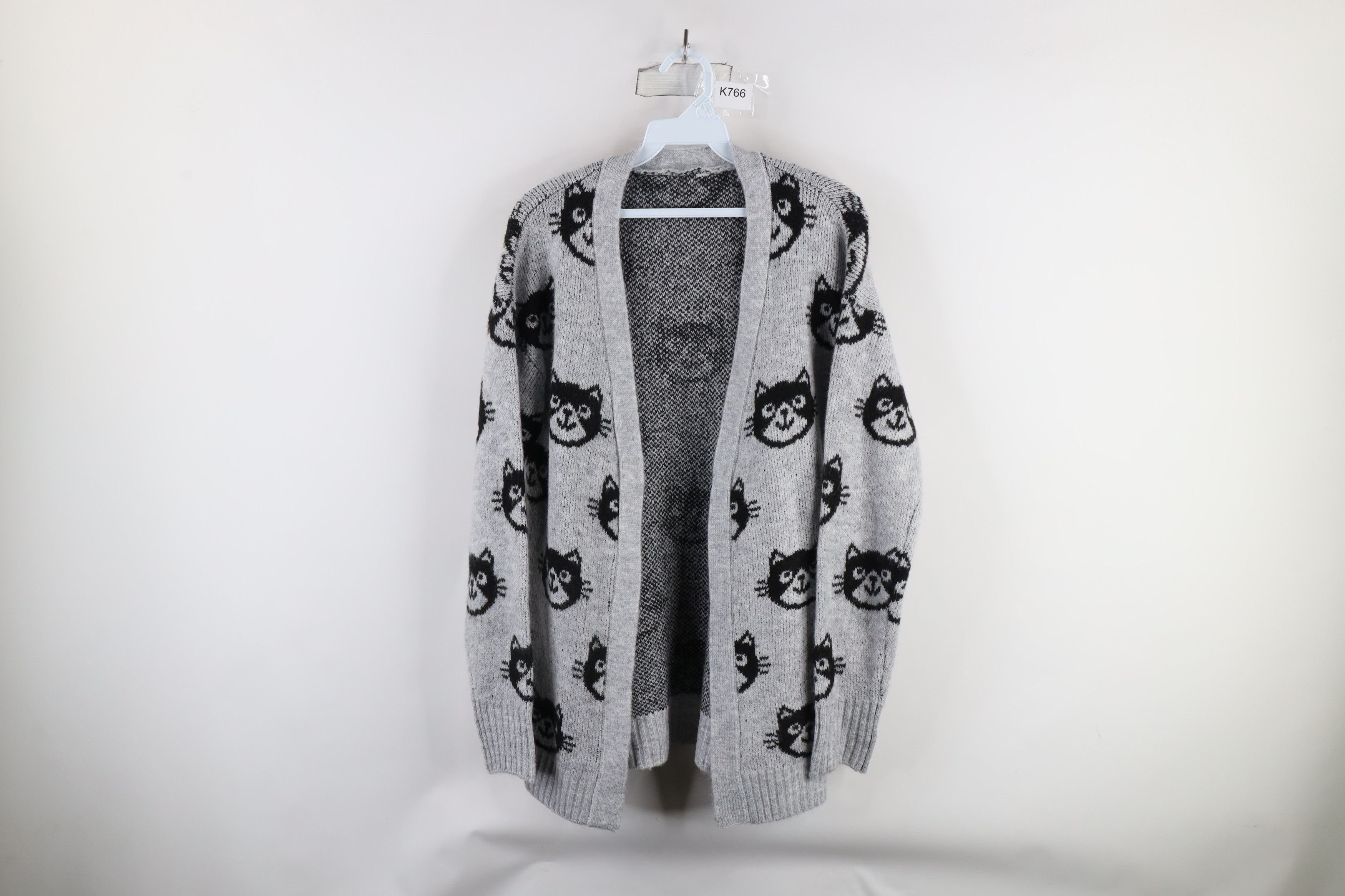 Vintage Vintage 90s Streetwear Print Open Front Cardigan Sweater Size M / US 6-8 / IT 42-44 - 1 Thumbnail