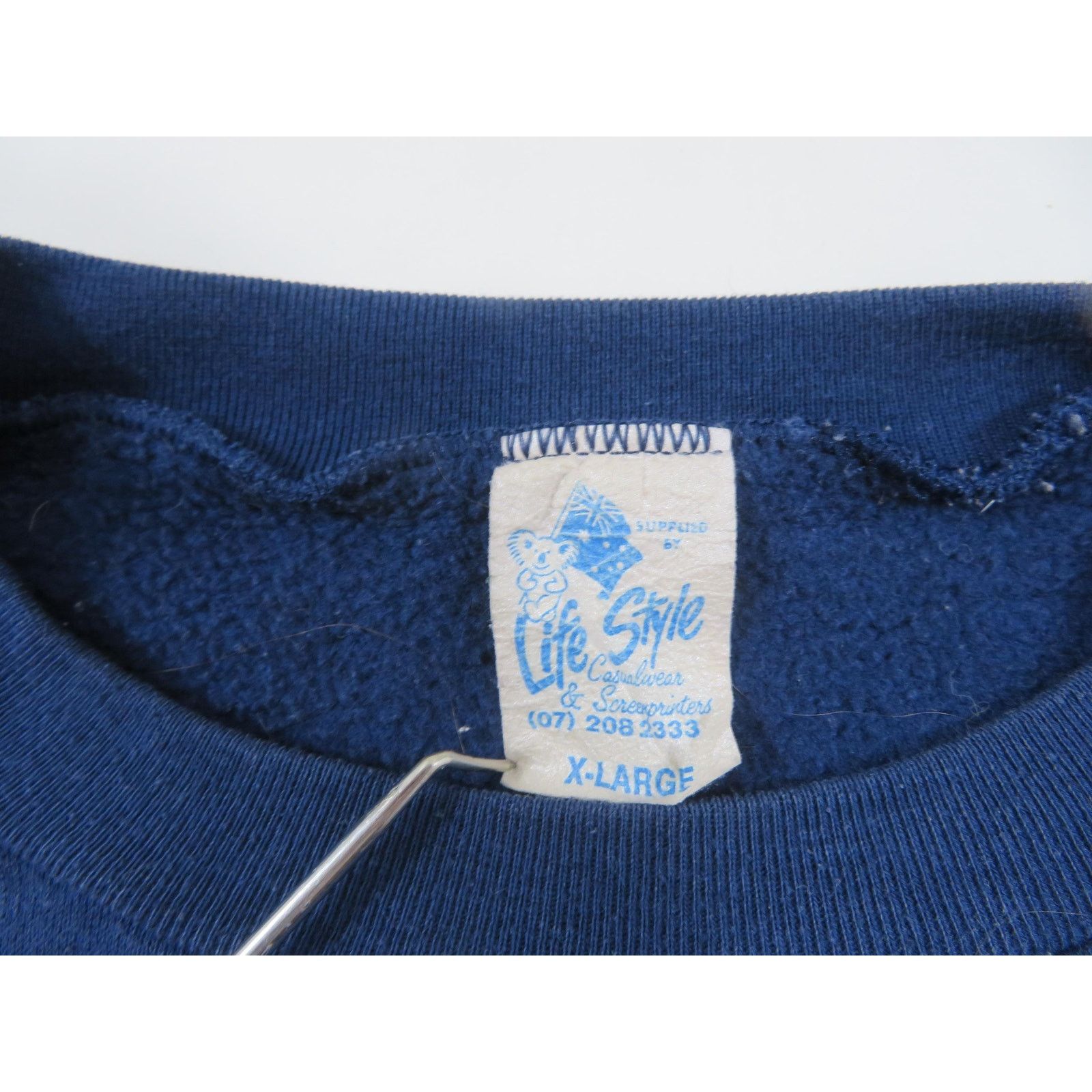 Other Denney Bros Bandog Sweatshirt, Double Sided, Blue XL 1990s Size US XL / EU 56 / 4 - 4 Thumbnail