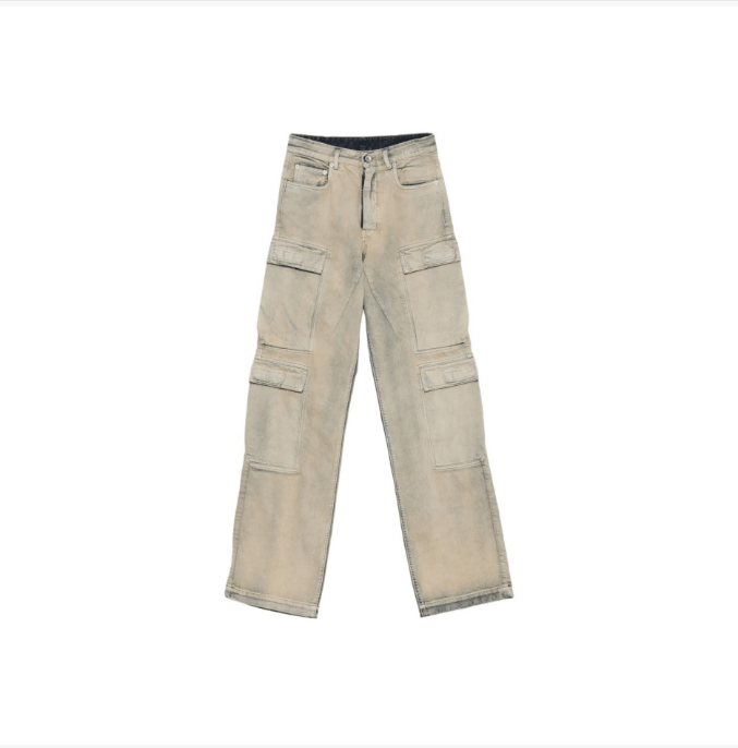 Rick Owens Rick Owens SS22 Khaki Cargo Pants Size US 26 / EU 42 - 1 Thumbnail