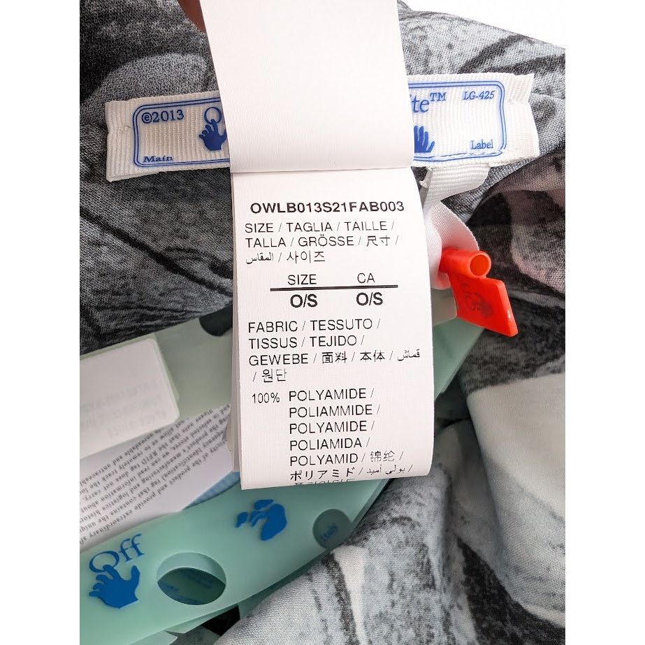 Off-White o1rshd1 Size: OS Logo Viscose Rain Cap in Black / White Size ONE SIZE - 23 Thumbnail