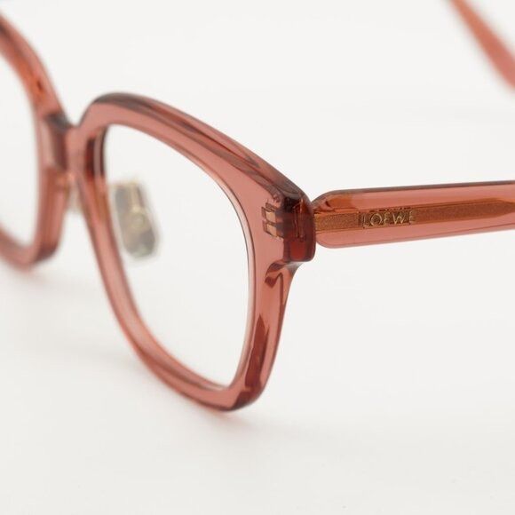 Loewe Loewe LW50083F 072 Eyeglasses Shiny Pink 51mm Square Frame Size ONE SIZE - 8 Thumbnail