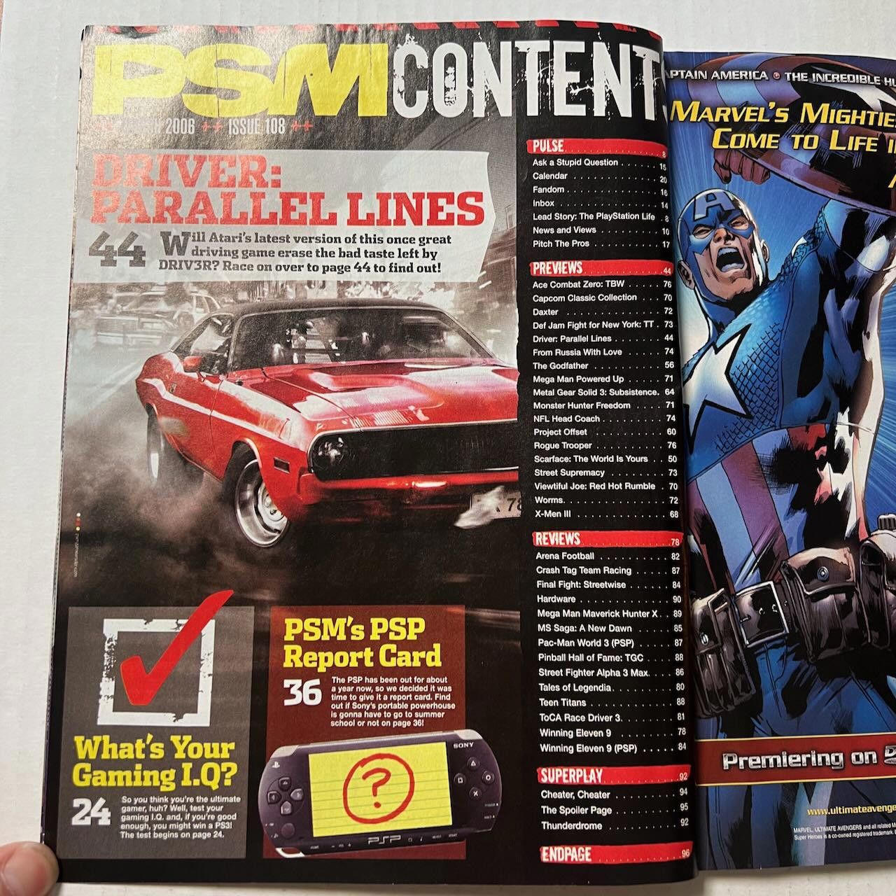 Playstation VTG PSM Magazine #108 MAR 2006 Exclusive PS3 News Scarface Size ONE SIZE - 8 Thumbnail