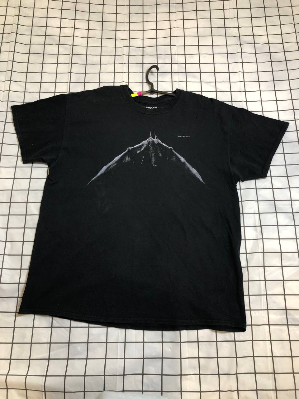 Primark Vintage Primark black T-shirt POST&CO big print Size US L / EU 52-54 / 3 - 1 Thumbnail