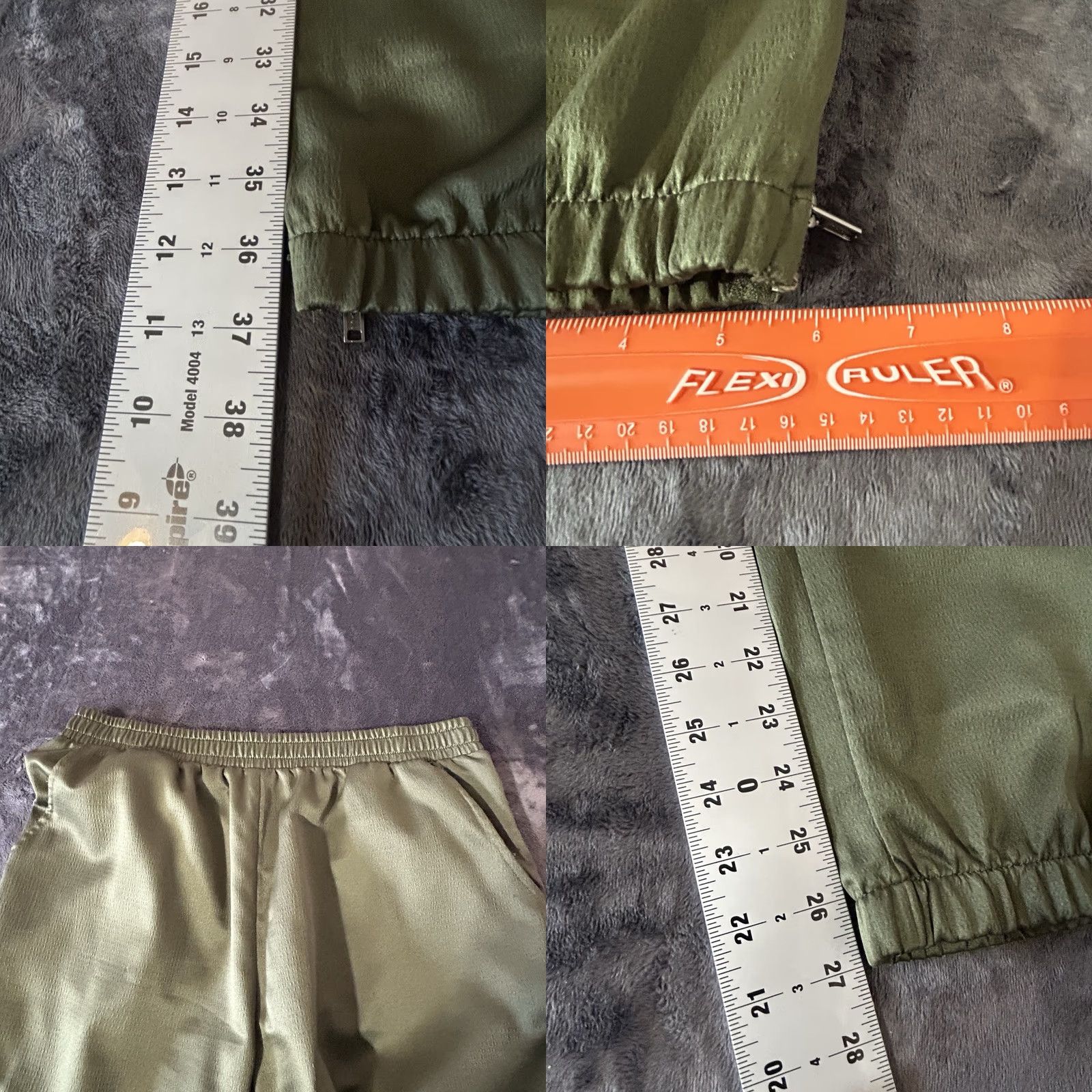 Vintage Time & Tru Cargo Joggers Women Medium 8-10 Army Green Pockets 30x27 Jogger Elastic Waist Rise High-Backed 27 Inseam KnIT Pants Casual Modern Womens Size 32" / US 10 / IT 46 - 9 Thumbnail