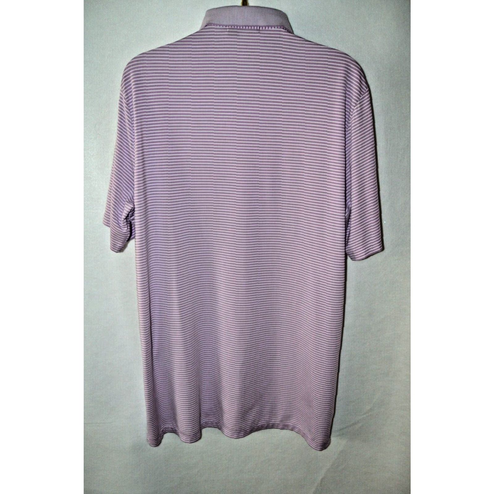 RLX Ralph Lauren RLX Ralph Lauren Polo Shirt Mens XL Lavender Striped Polo Casual Shirt Size US XL / EU 56 / 4 - 2 Thumbnail