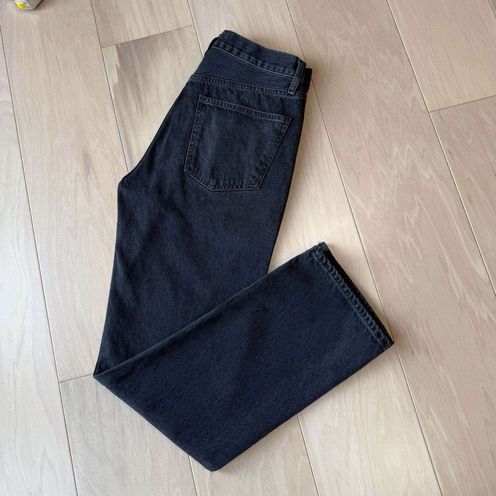Agolde Agolde Jeans Black 90s Pinch Waist High Rise Straight Glam Size 30" / US 8 / IT 44 - 10 Thumbnail