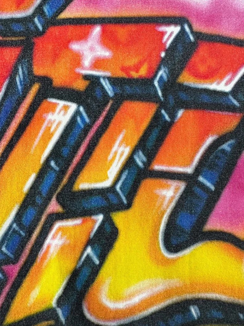 Louis Vuitton Louis Vuitton Logo Flame Graffiti Short Sleeve T-Shirt Size US M / EU 48-50 / 2 - 4 Thumbnail