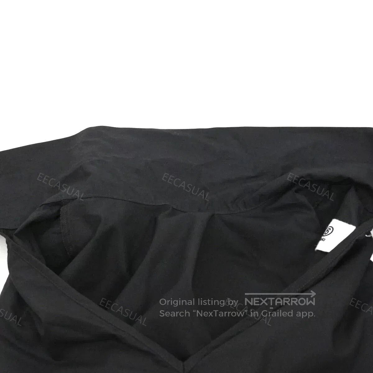 MM6 Black High Neck Shirt with Bow. Size XS / US 0-2 / IT 36-38 - 6 Thumbnail