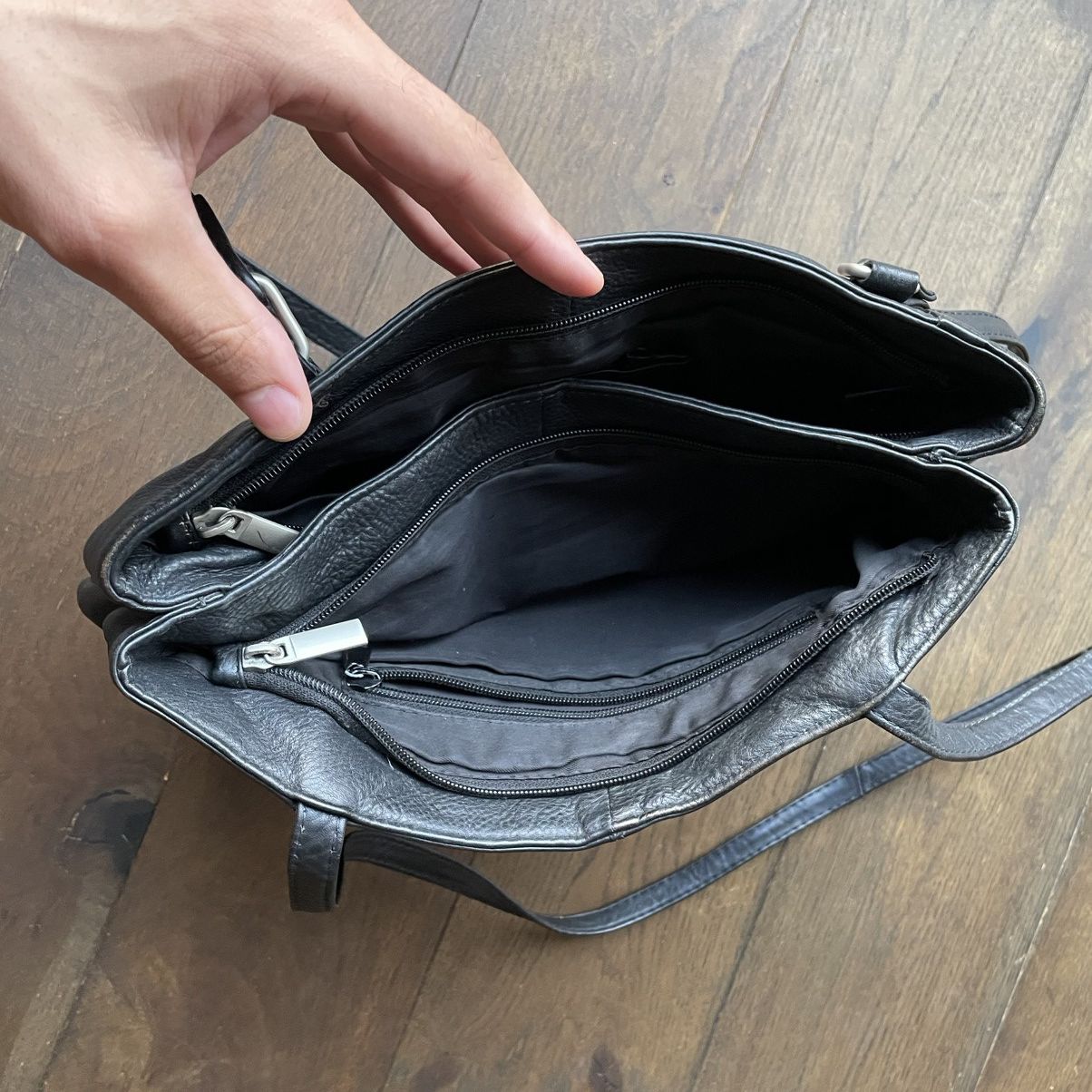 Other Vintage Black Leather Shoulder Bag Size ONE SIZE - 3 Thumbnail