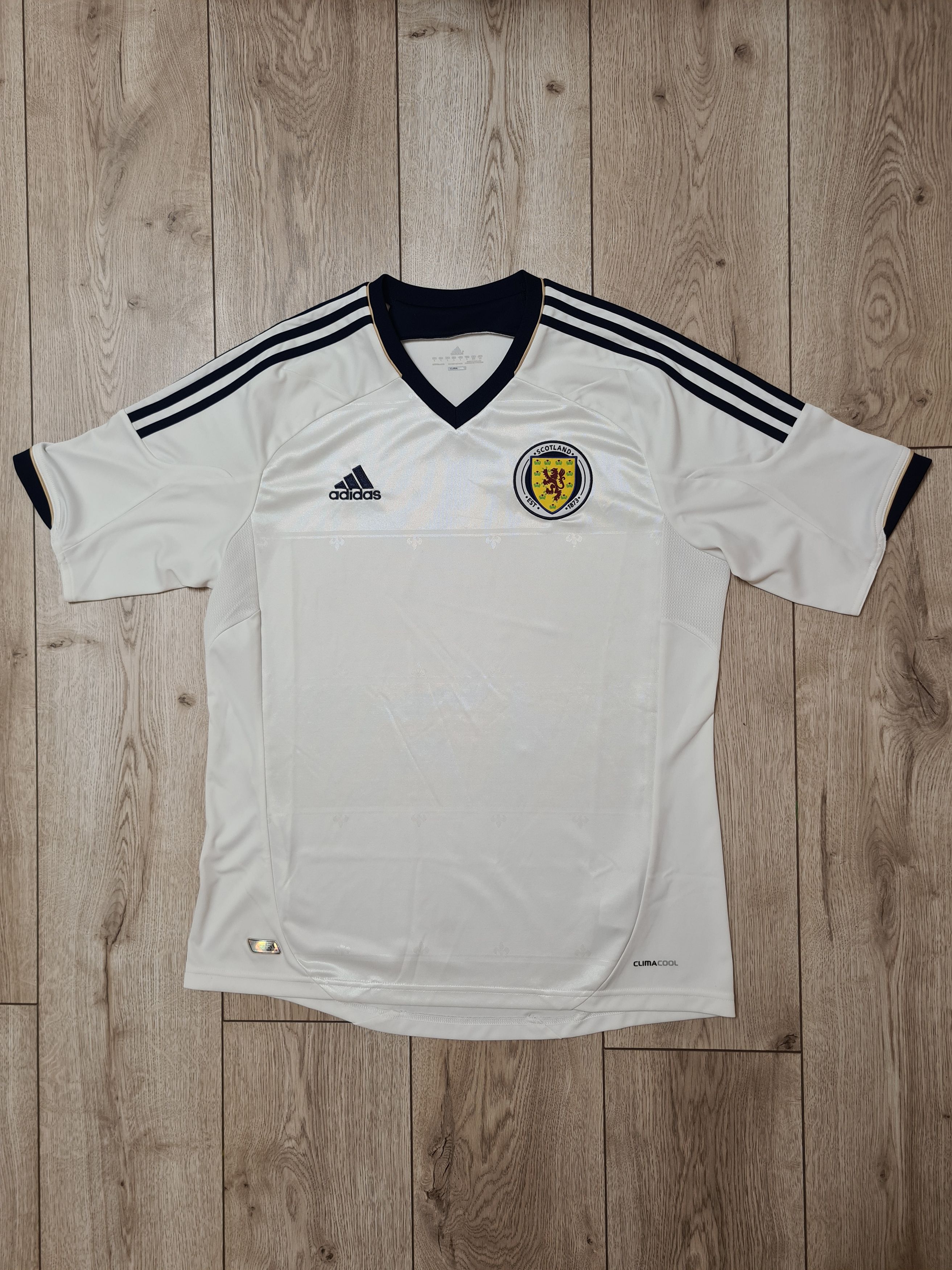Adidas SCOTLAND 2011 2013 AWAY FOOTBALL SHIRT SOCCER JERSEY Size US L / EU 52-54 / 3 - 1 Thumbnail