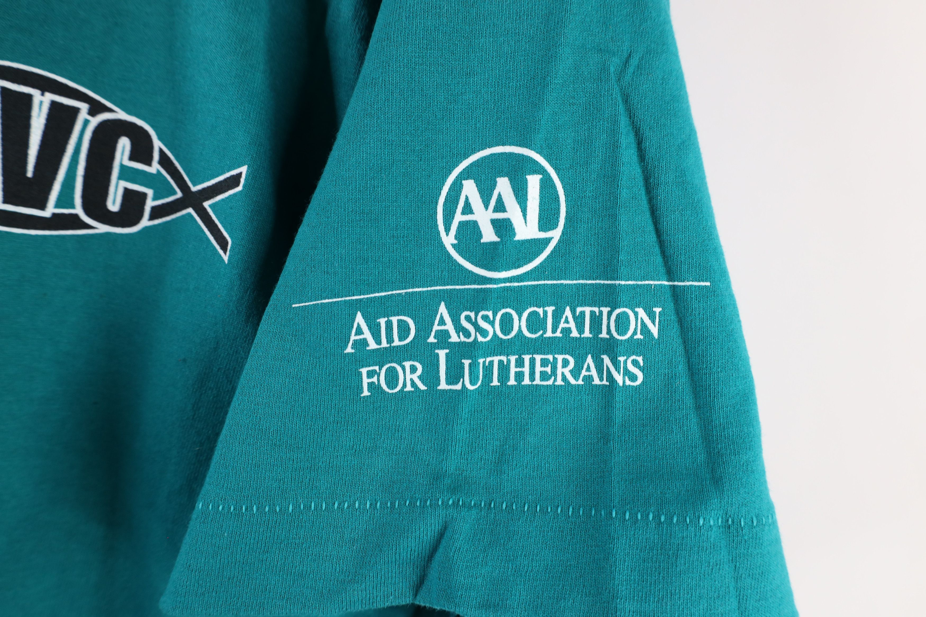 Vintage Vintage 90s of Hope ELCA Youth Gathering T-Shirt Teal USA Size US XL / EU 56 / 4 - 4 Thumbnail