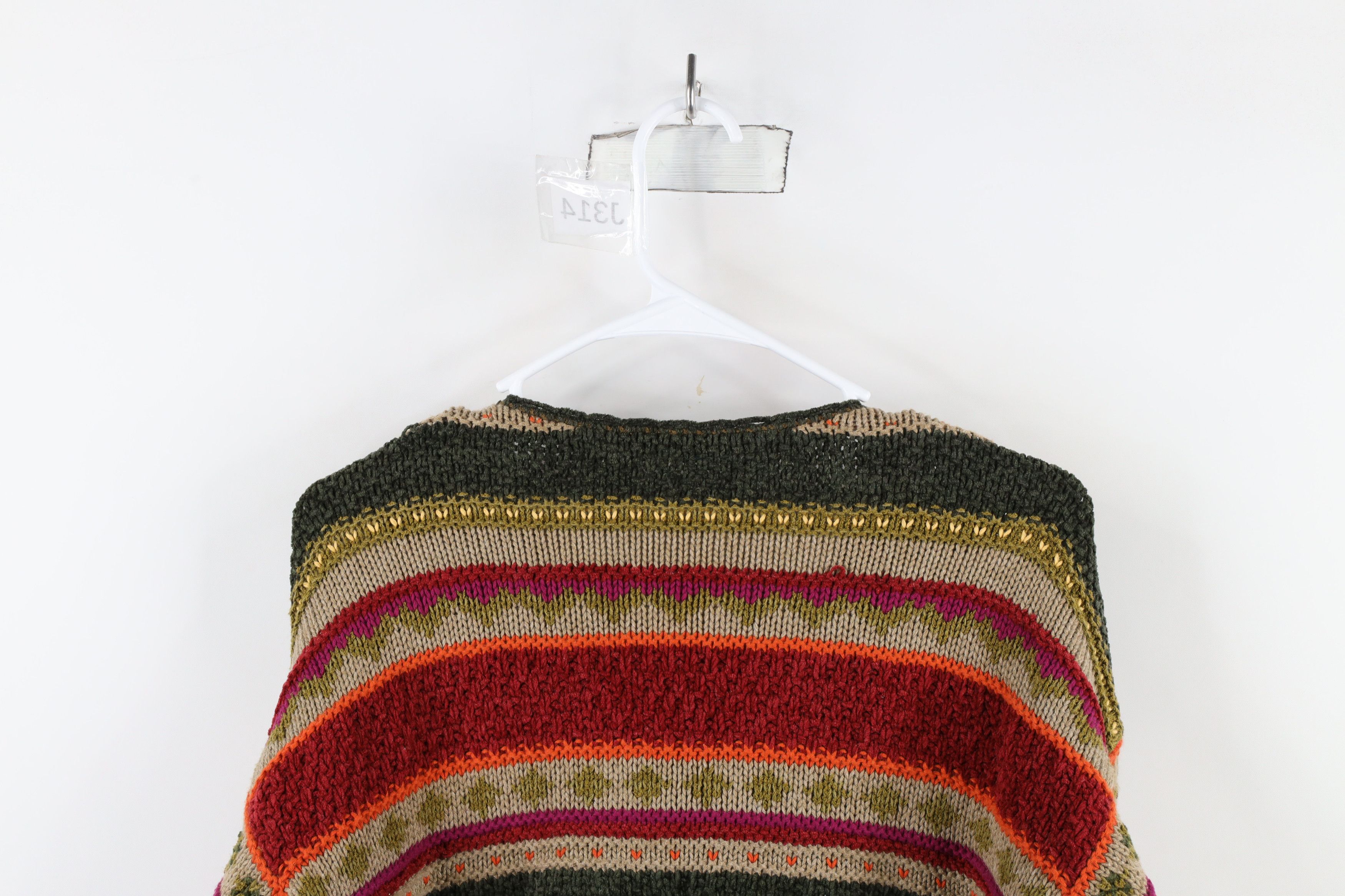 Vintage Vintage 90s Streetwear Fair Isle Knit Cardigan Sweater Size S / US 4 / IT 40 - 12 Thumbnail
