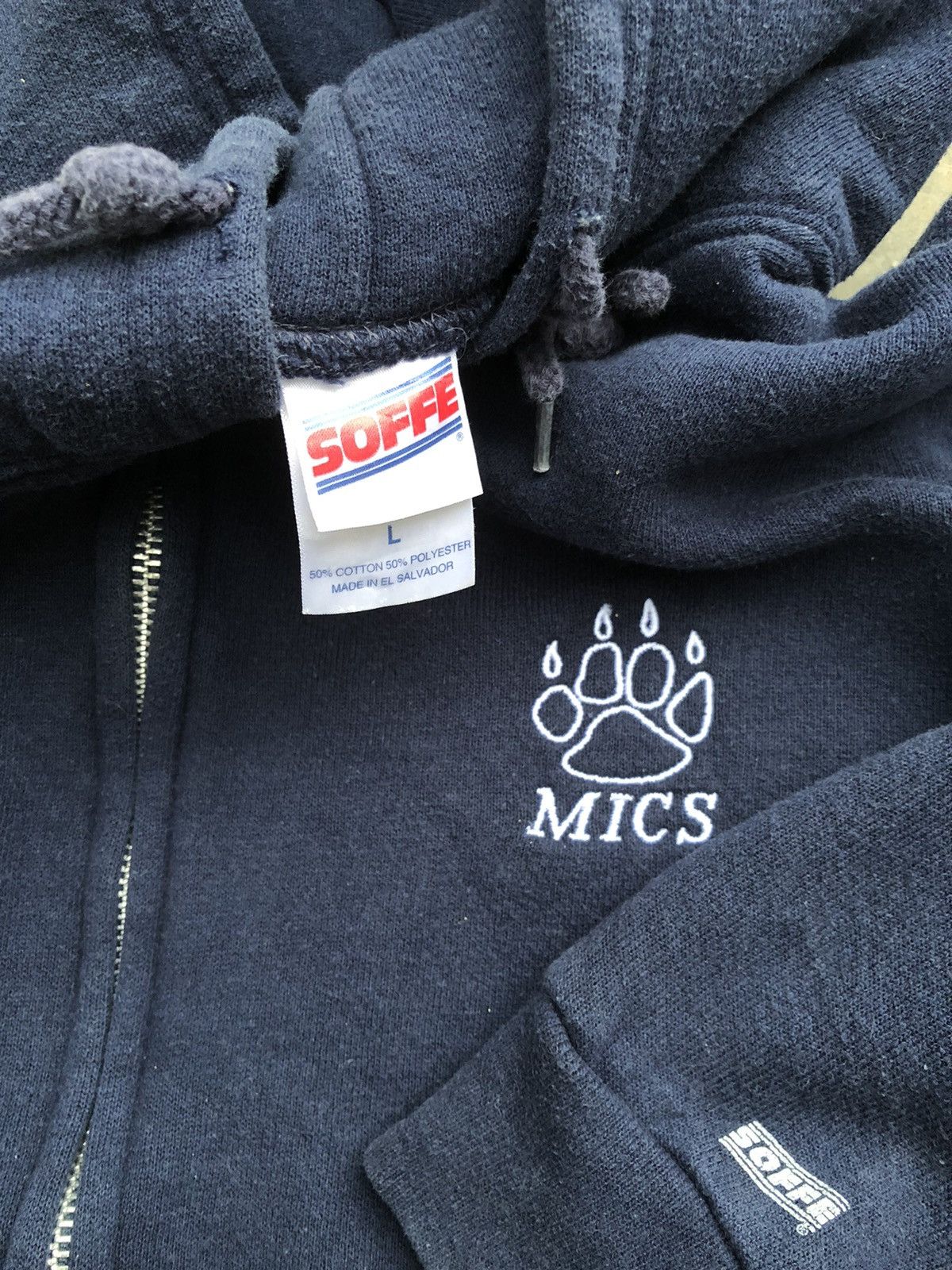 Soffe × Vintage Vintage Y2K SOFFE Full Zipper Hoodie Size US L / EU 52-54 / 3 - 4 Thumbnail