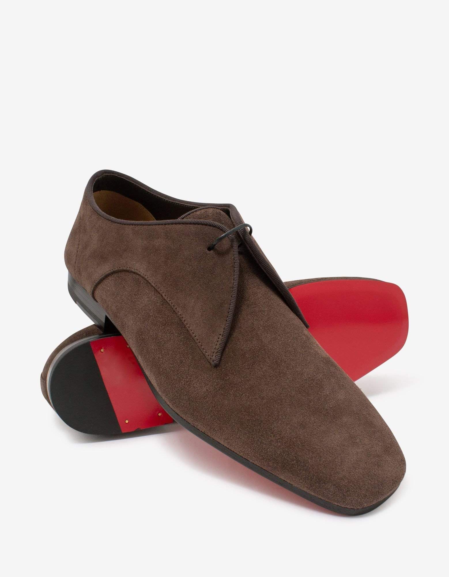 Christian Louboutin Christian Louboutin Carderby Brown Suede Leather Shoes Size US 11 / EU 44 - 7 Thumbnail