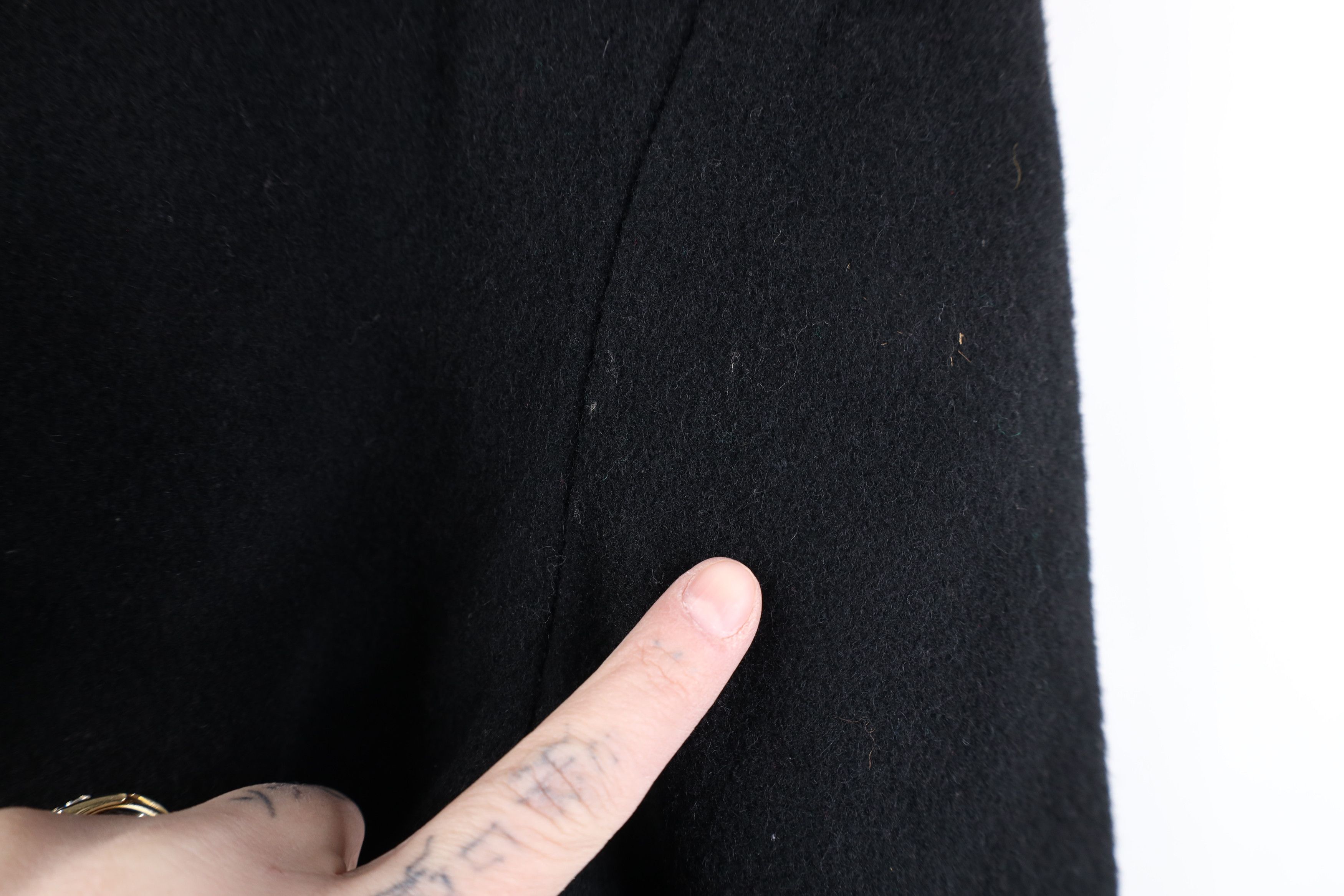 Vintage Vintage 80s 90s Streetwear Trench Coat Jacket Black USA Size L / US 10 / IT 46 - 8 Thumbnail
