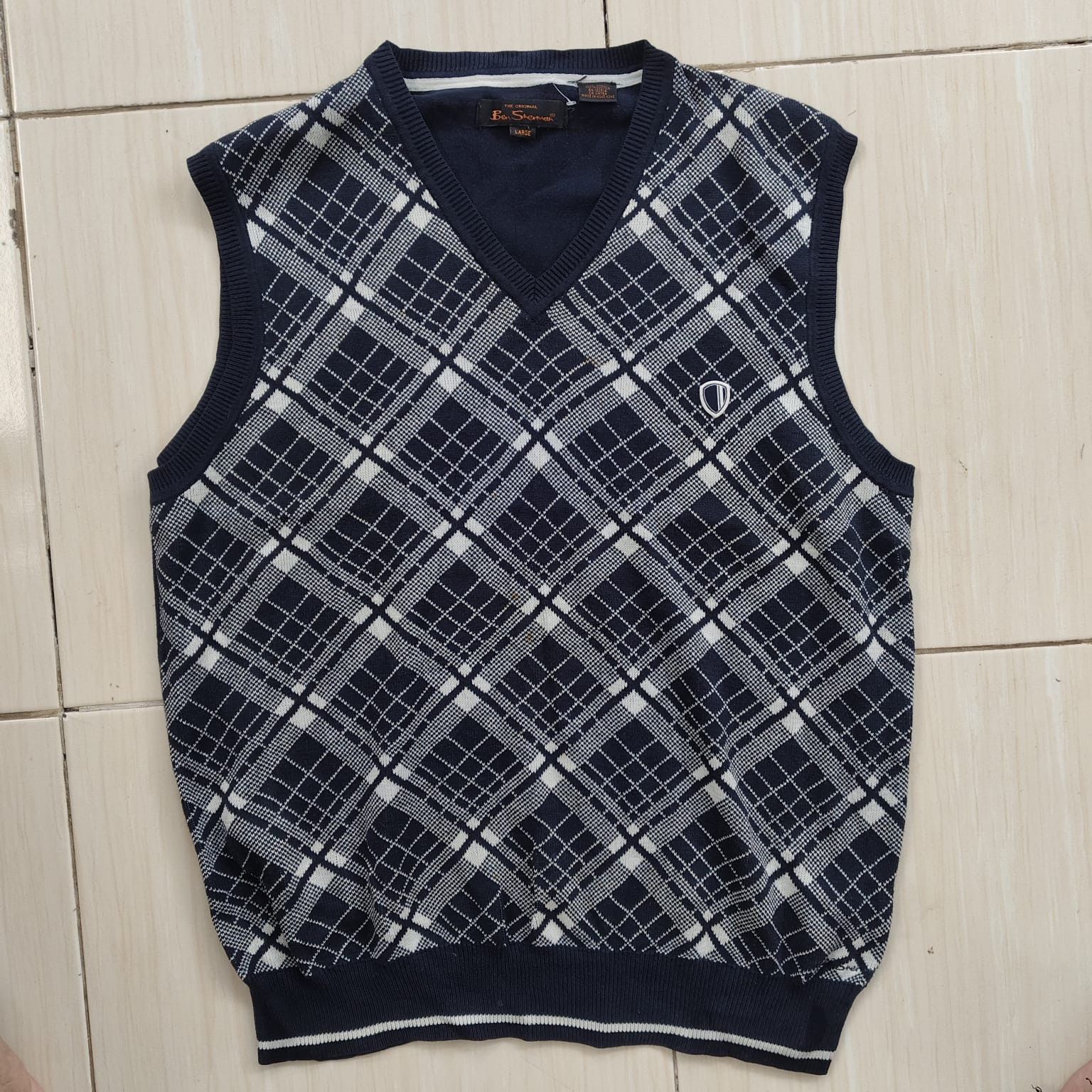 Ben Sherman Ben Sherman Plectrum Argyle Vest Size Large Mint conditio Size US L / EU 52-54 / 3 - 3 Thumbnail