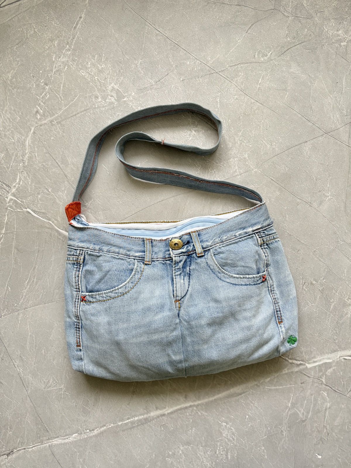 Miss Sixty Vintage y2k Miss Sixty Denim Shoulder Bag Upcycple Rework Size ONE SIZE - 6 Thumbnail