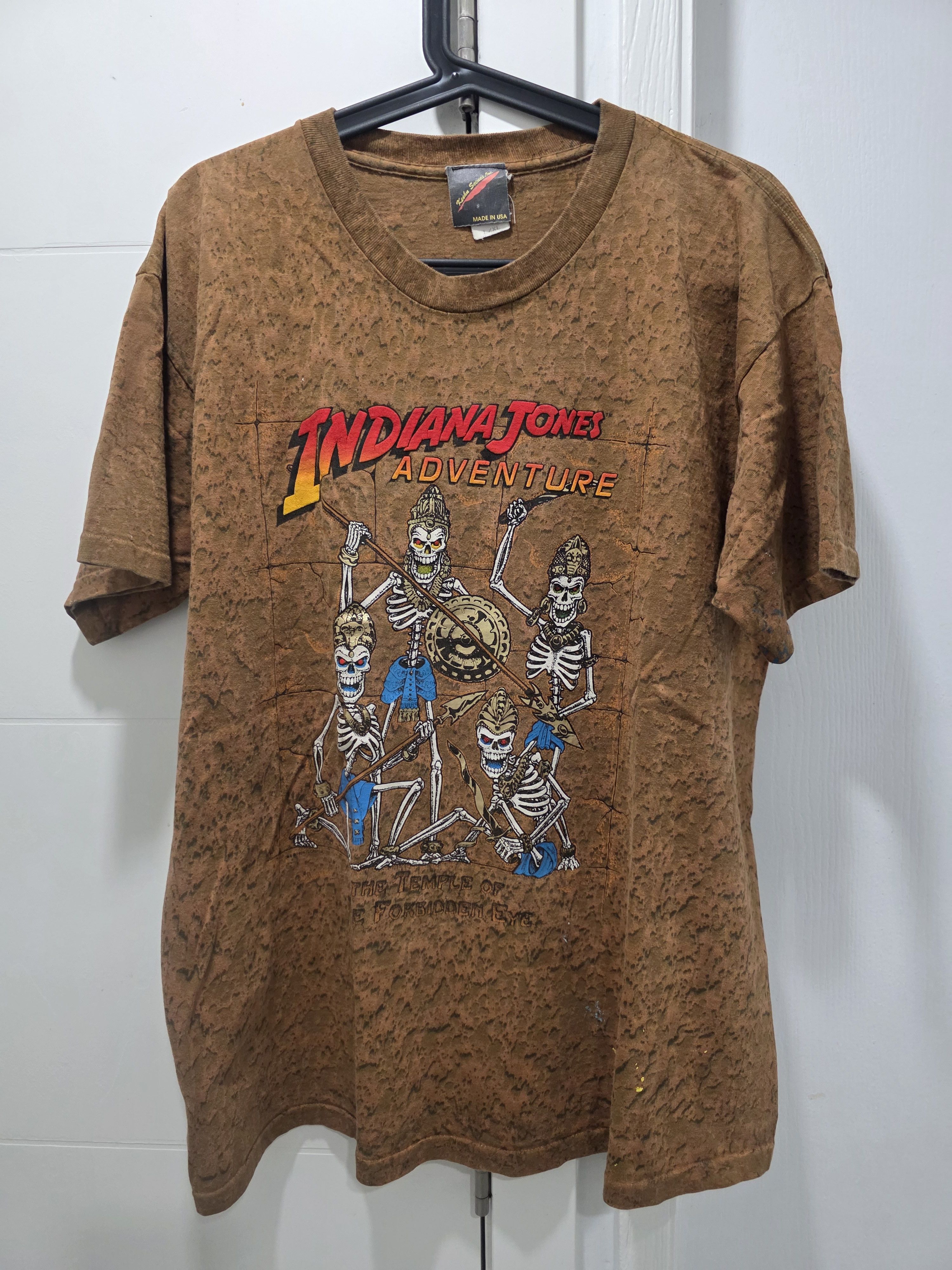 Vintage Vintage movie tee 1994 indiana jones adventure Size US L / EU 52-54 / 3 - 3 Thumbnail