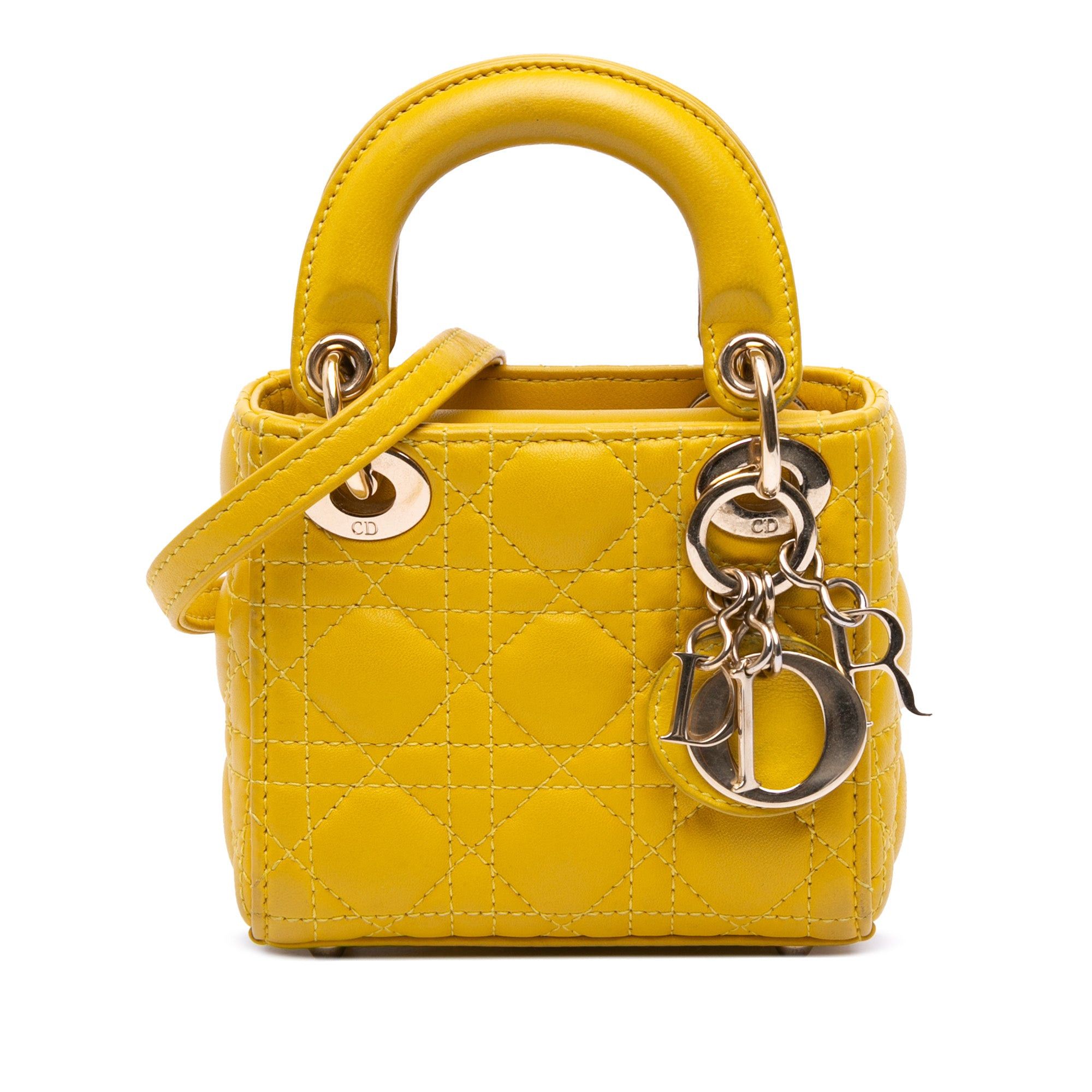 Dior Micro Lambskin Cannage Lady Dior Size ONE SIZE - 1 Thumbnail