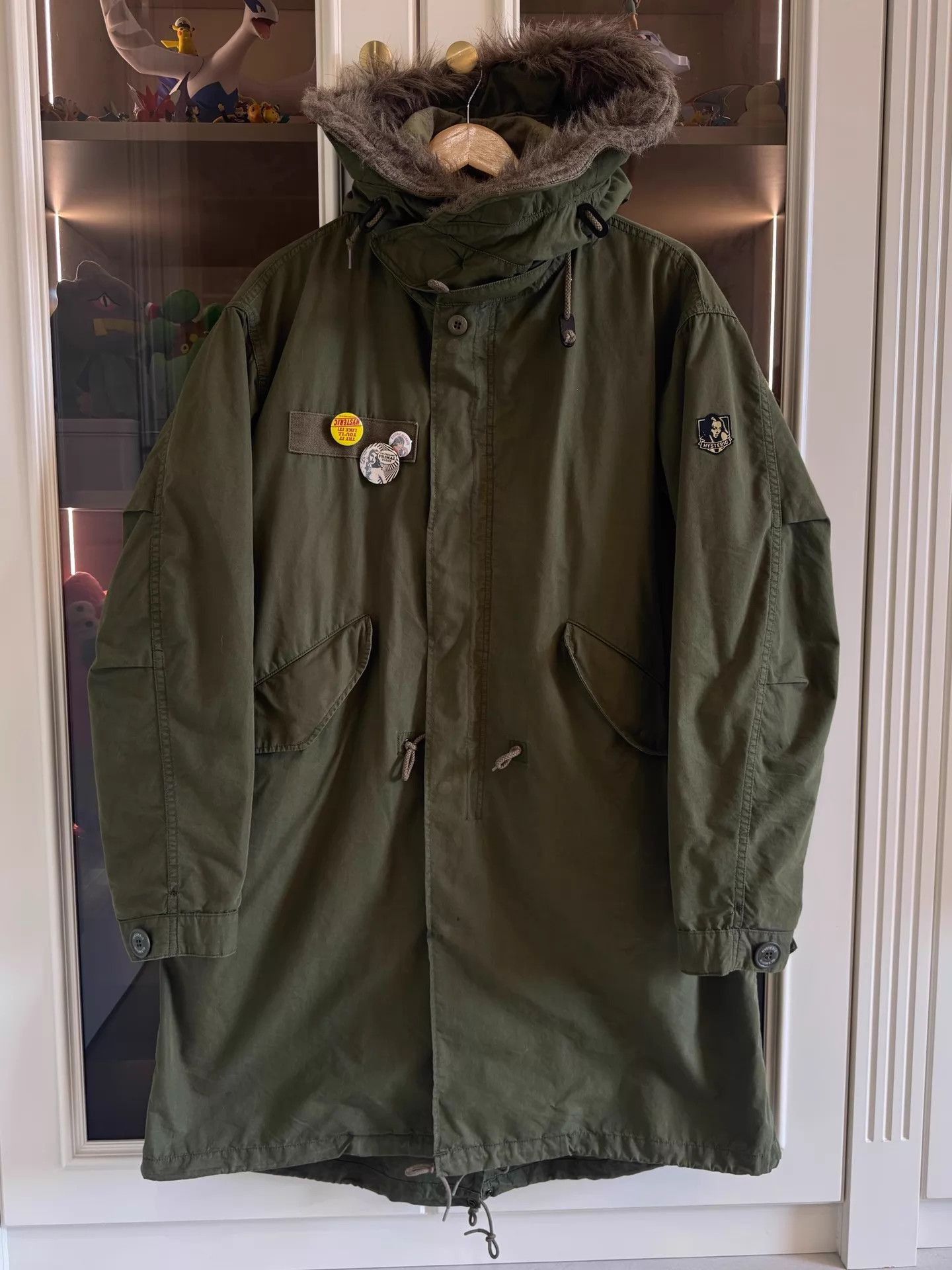 Hysteric Glamour Green Parka with Fur Hood - Size M Size US M / EU 48-50 / 2 - 1 Thumbnail