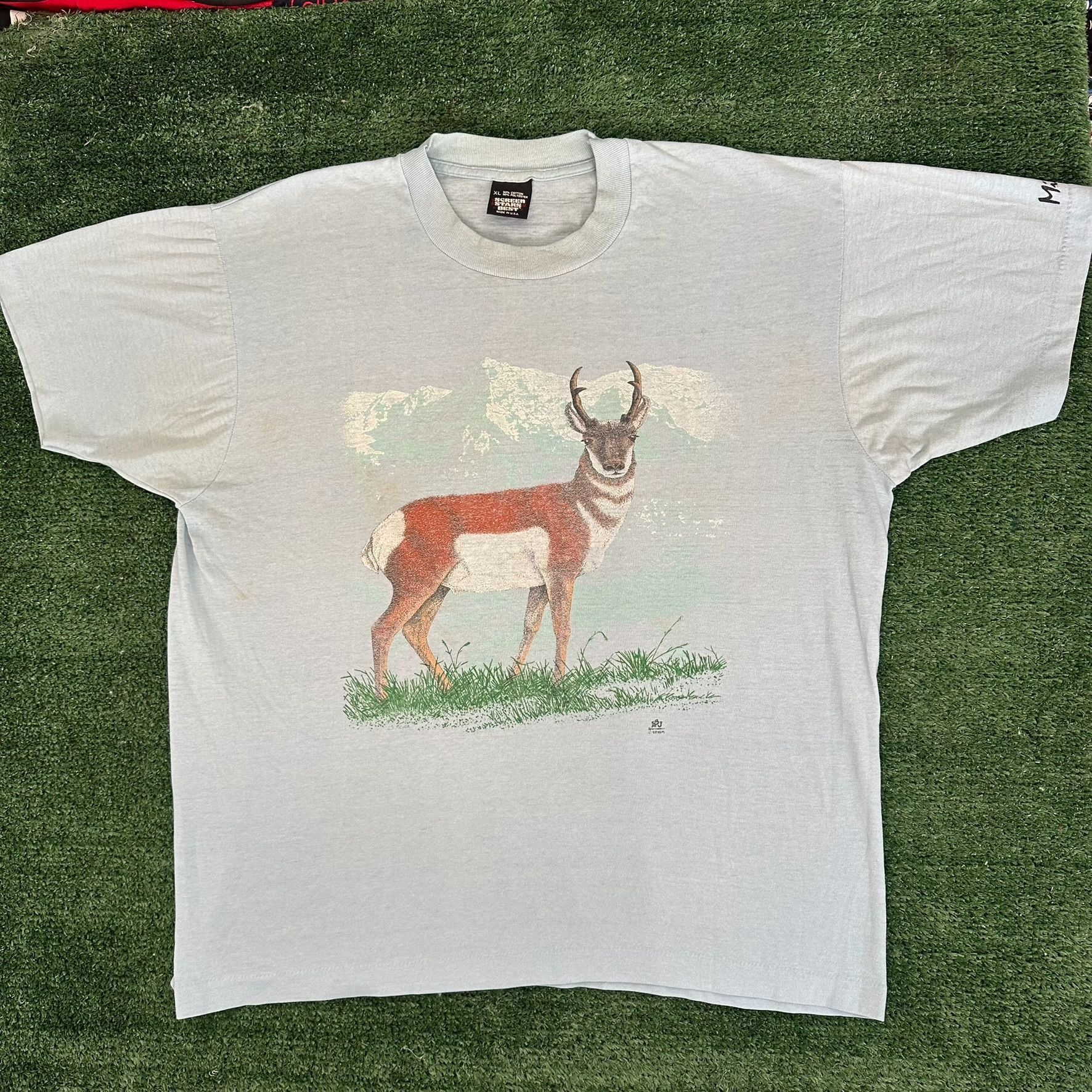 Vintage Vintage 80s Minnesota Nature T-Shirt Gorpcore Single Stitch Size US XL / EU 56 / 4 - 1 Thumbnail