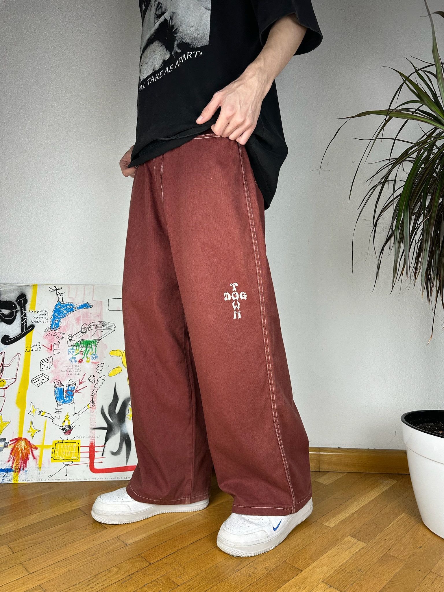 Dogtown Dogtown Baggy Large Pocket Jeans jnco Ecko unltd style Size US 33 - 11 Thumbnail