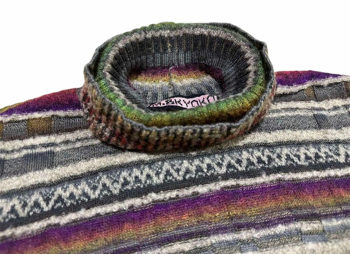 Japanese Brand 🔥Rare Vintage M.&Kyoko Fair Isle Knit Sweater Turtleneck Size US S / EU 44-46 / 1 - 6 Thumbnail