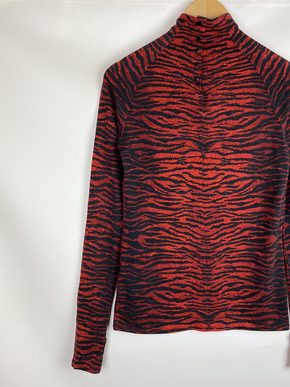 Kenzo Kenzo x H&M animal pattern high neck wool tunic blouse Size M / US 6-8 / IT 42-44 - 13 Thumbnail