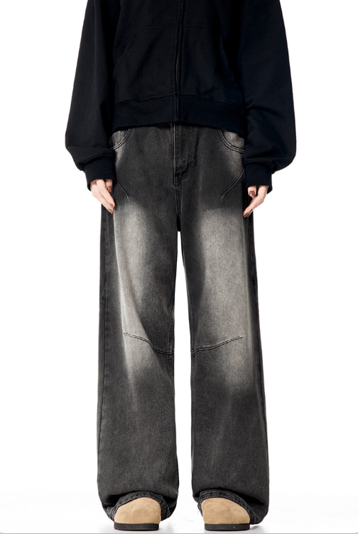 Japanese Brand × Jean American men's retro black loose straight trendy jeans Size US 32 / EU 48 - 1 Thumbnail