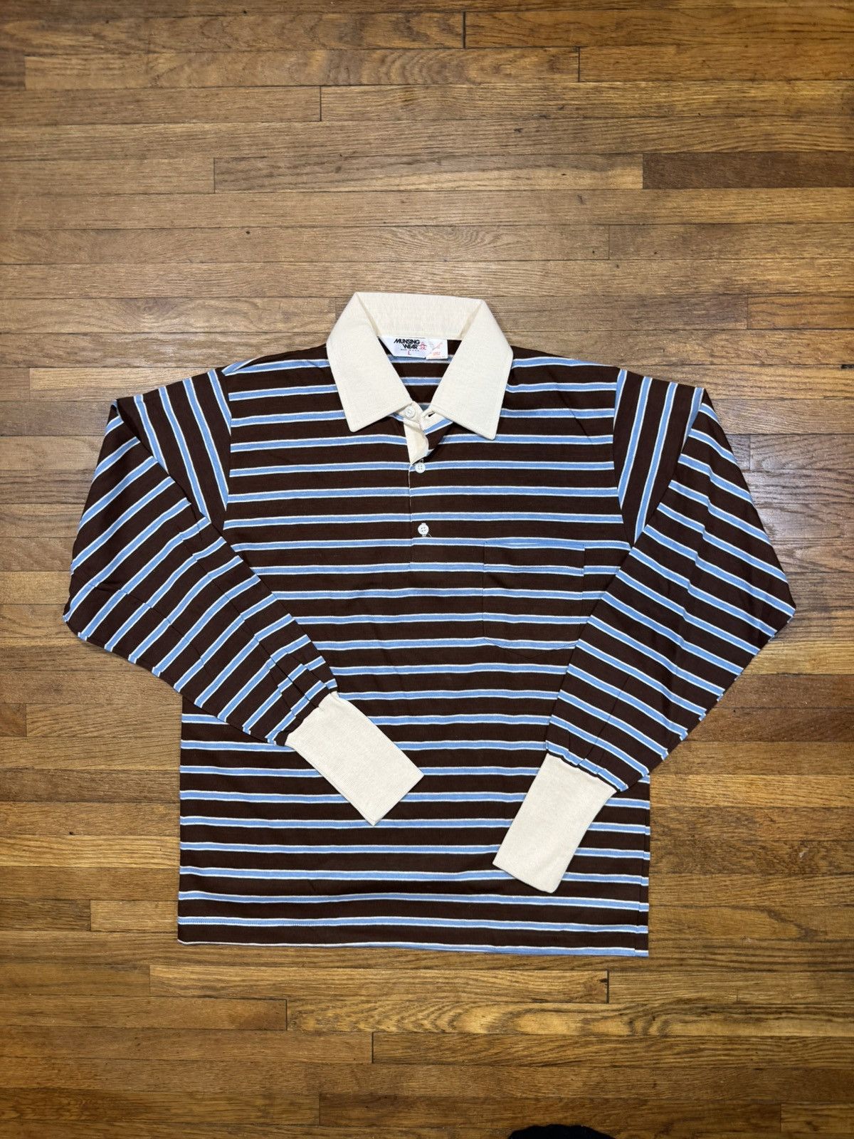 Vintage Vintage Striped Rugby Polo Size US L / EU 52-54 / 3 - 1 Thumbnail